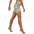 Golden Garden Yoga Shorts