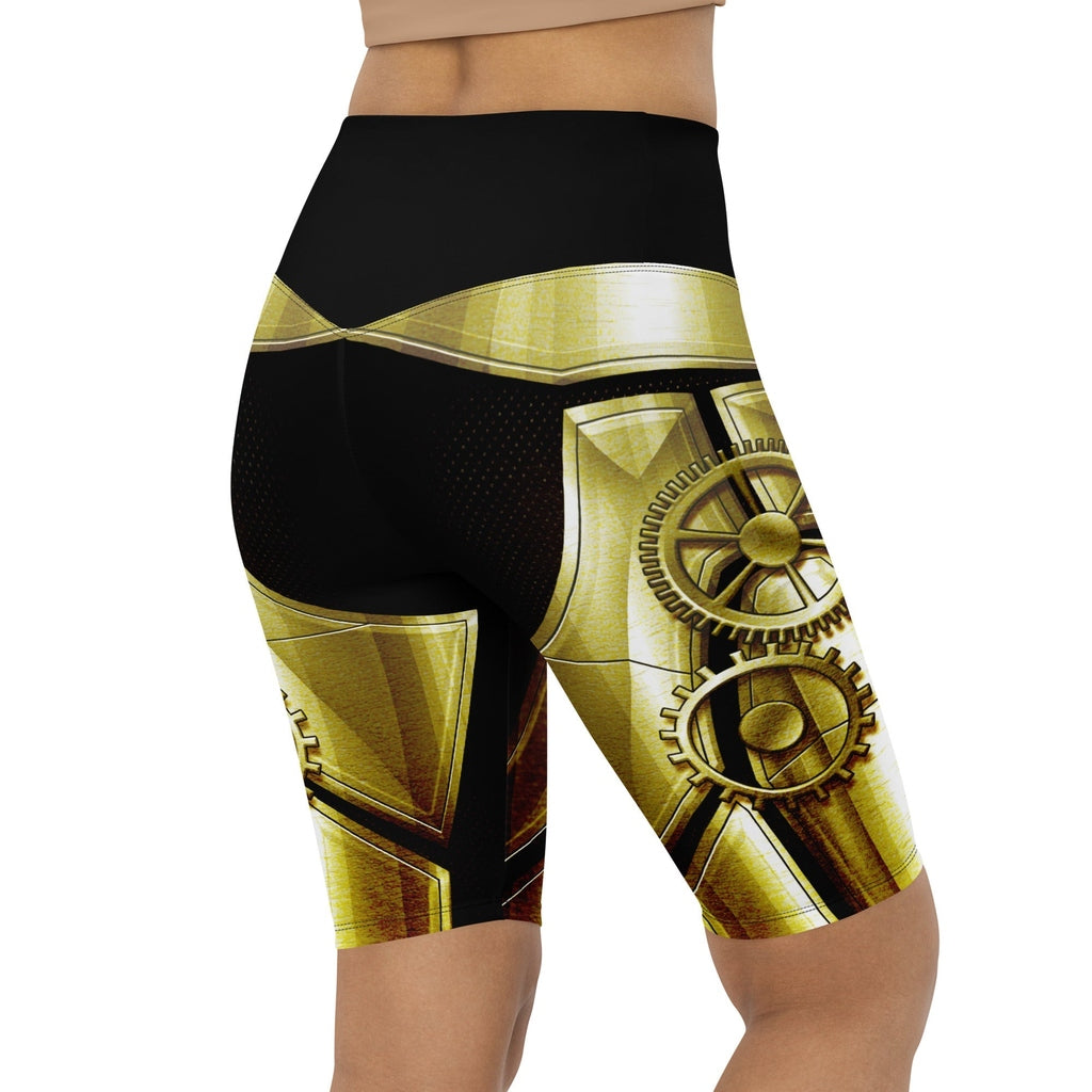 Golden Machine Biker Shorts