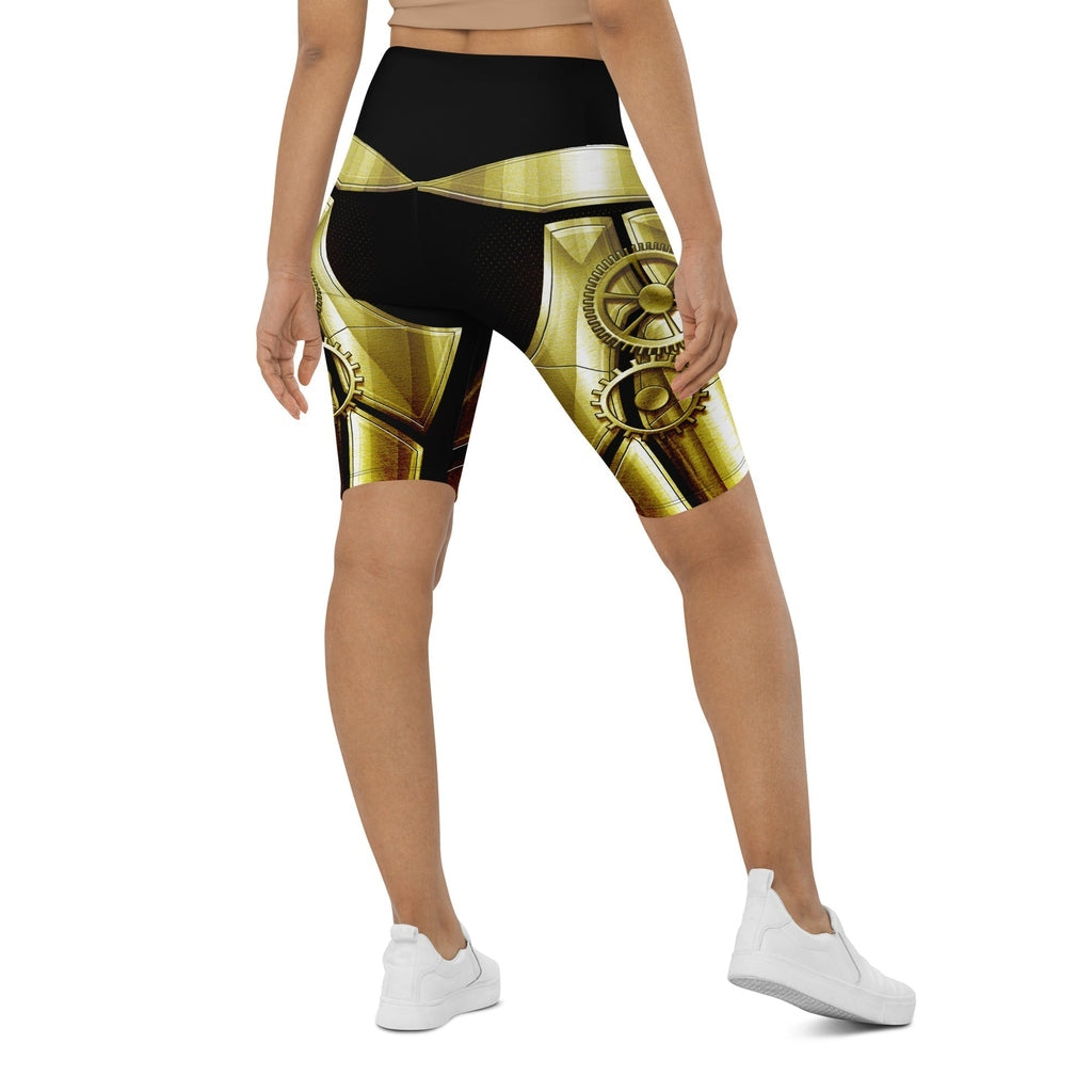 Golden Machine Biker Shorts