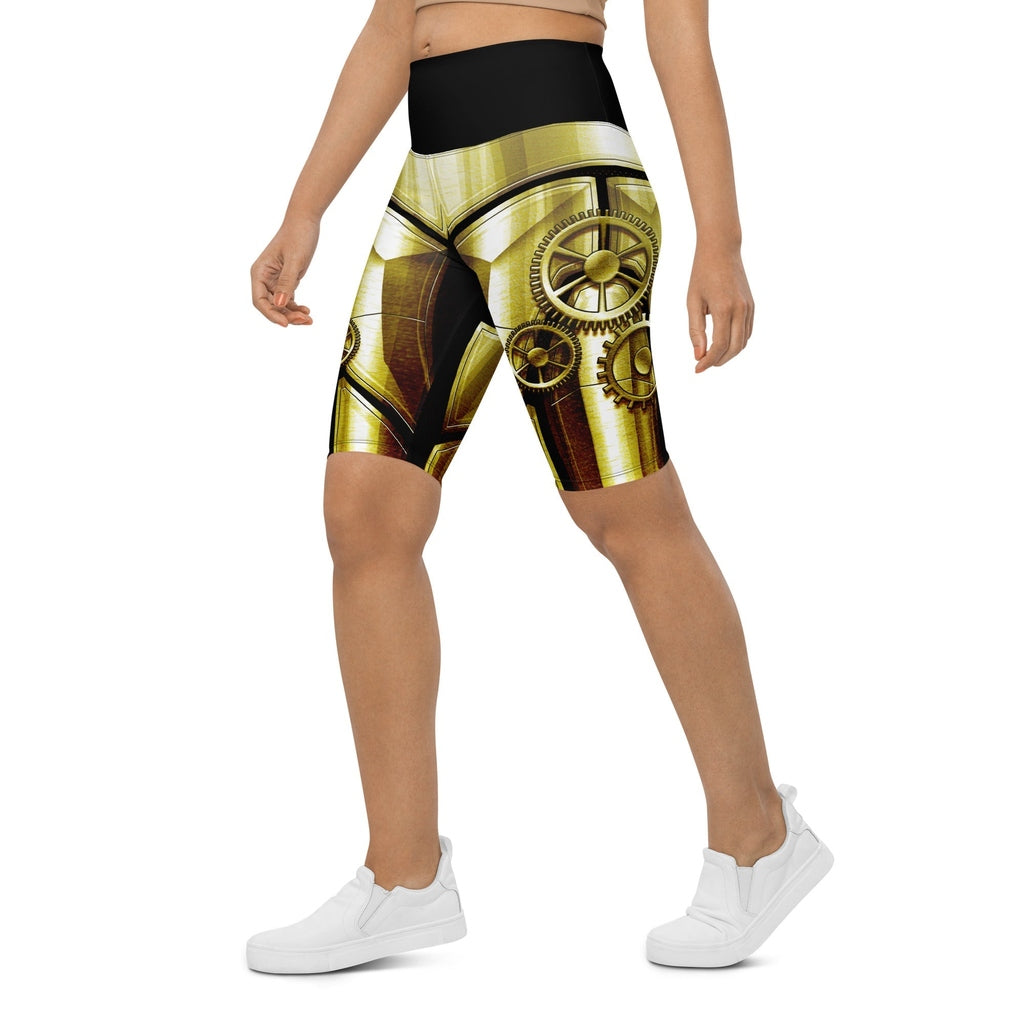 Golden Machine Biker Shorts