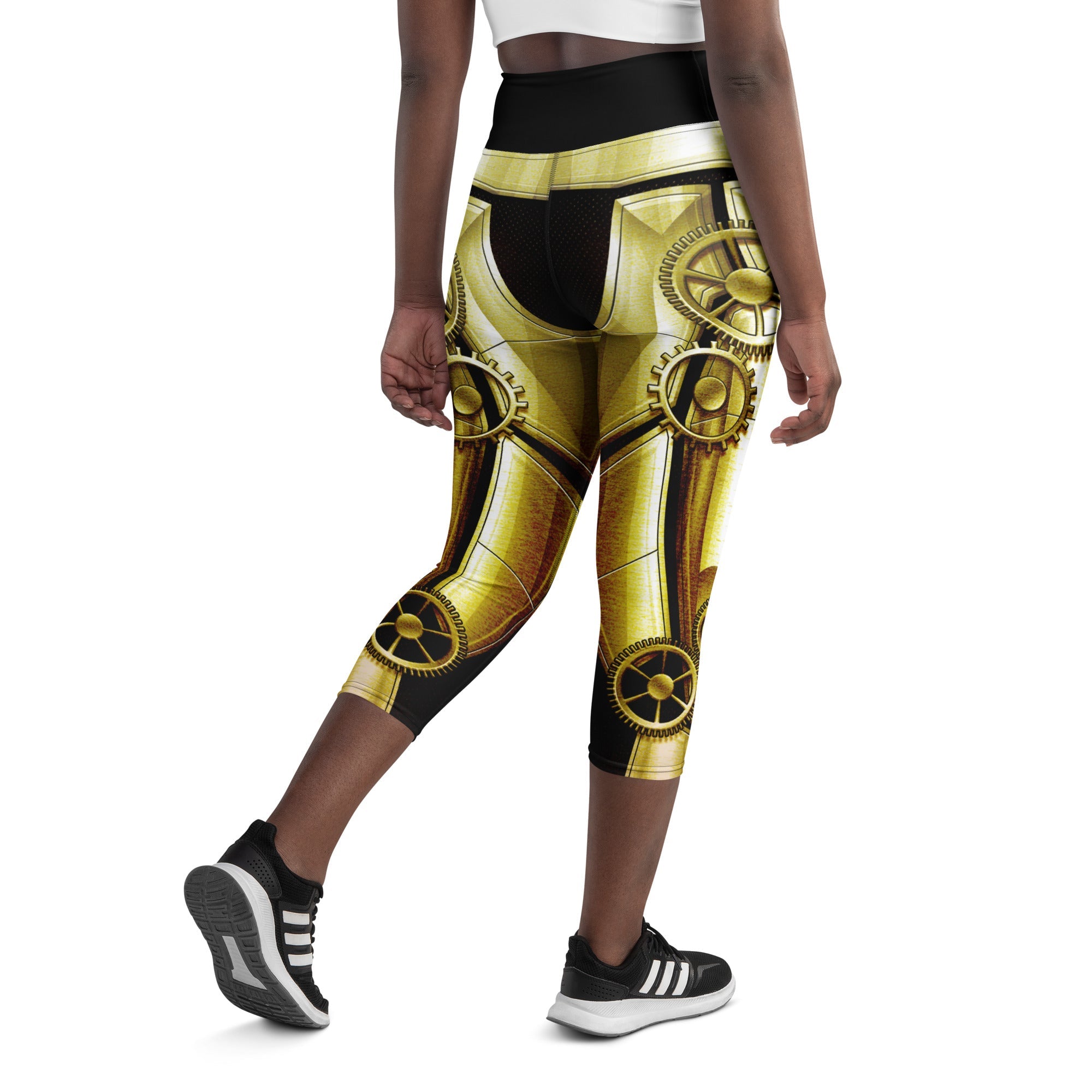 Golden Machine Yoga Capris