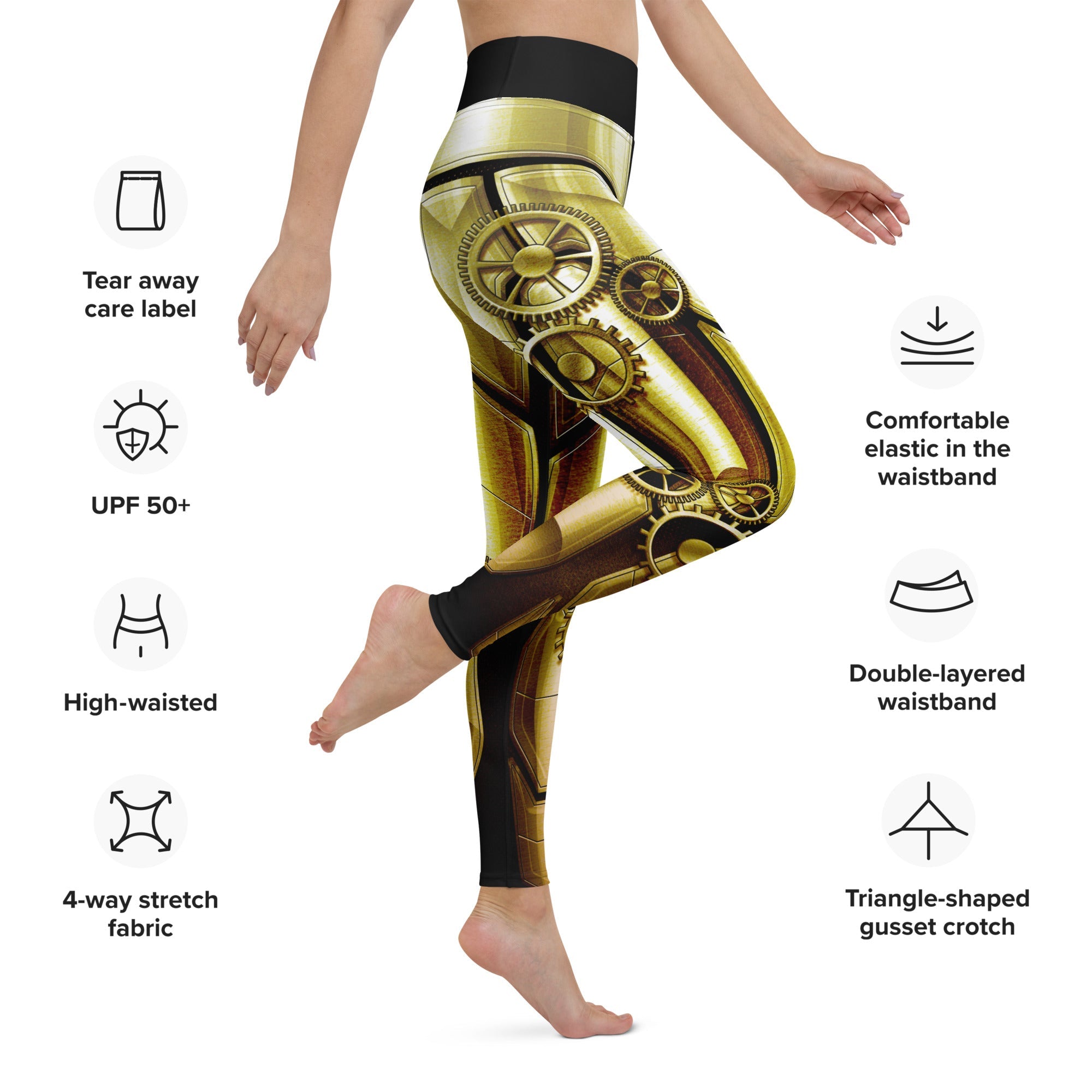 Golden Machine Yoga Leggings