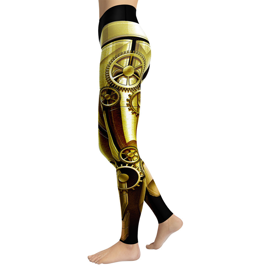 Golden Machine Yoga Leggings
