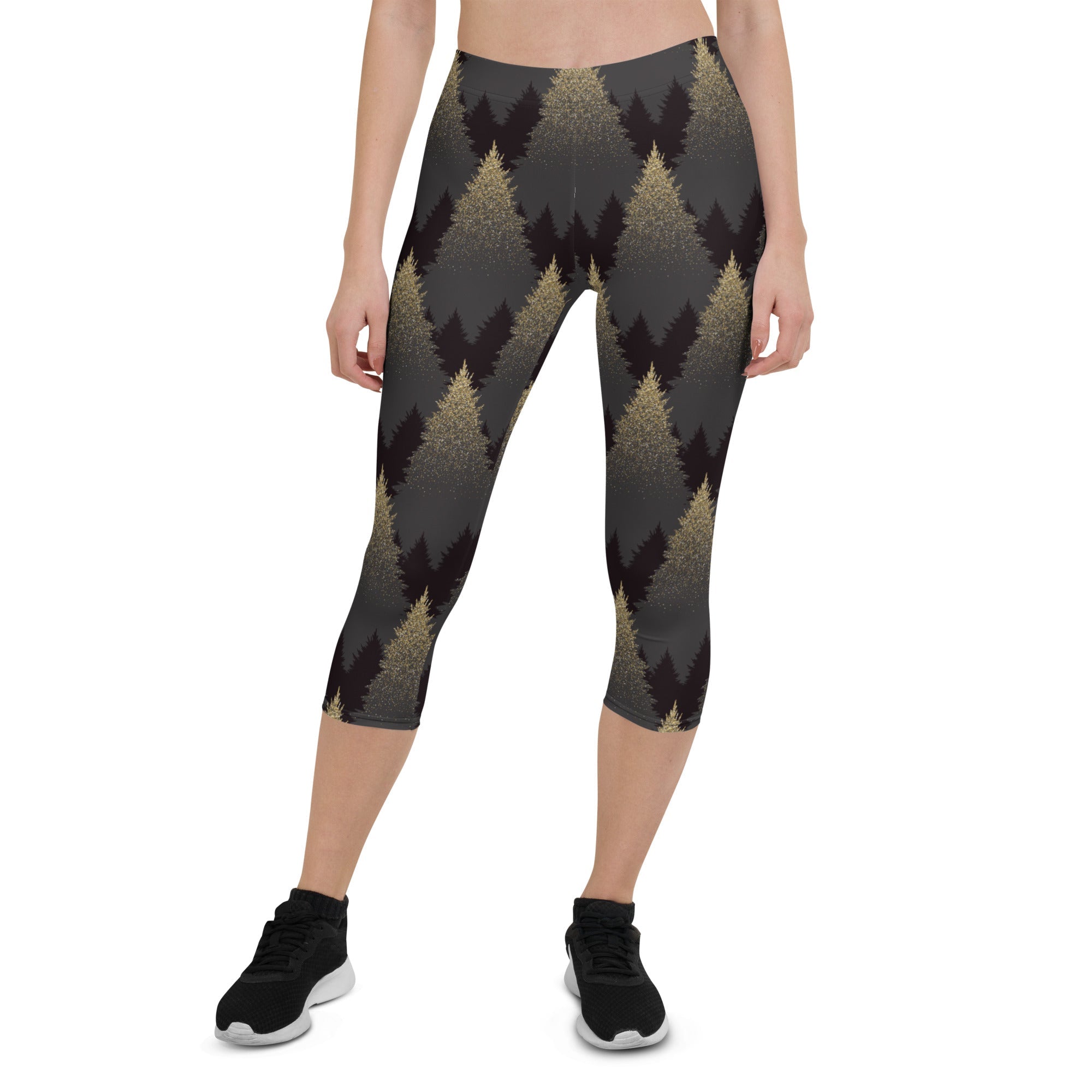 Golden Print Pines Capris