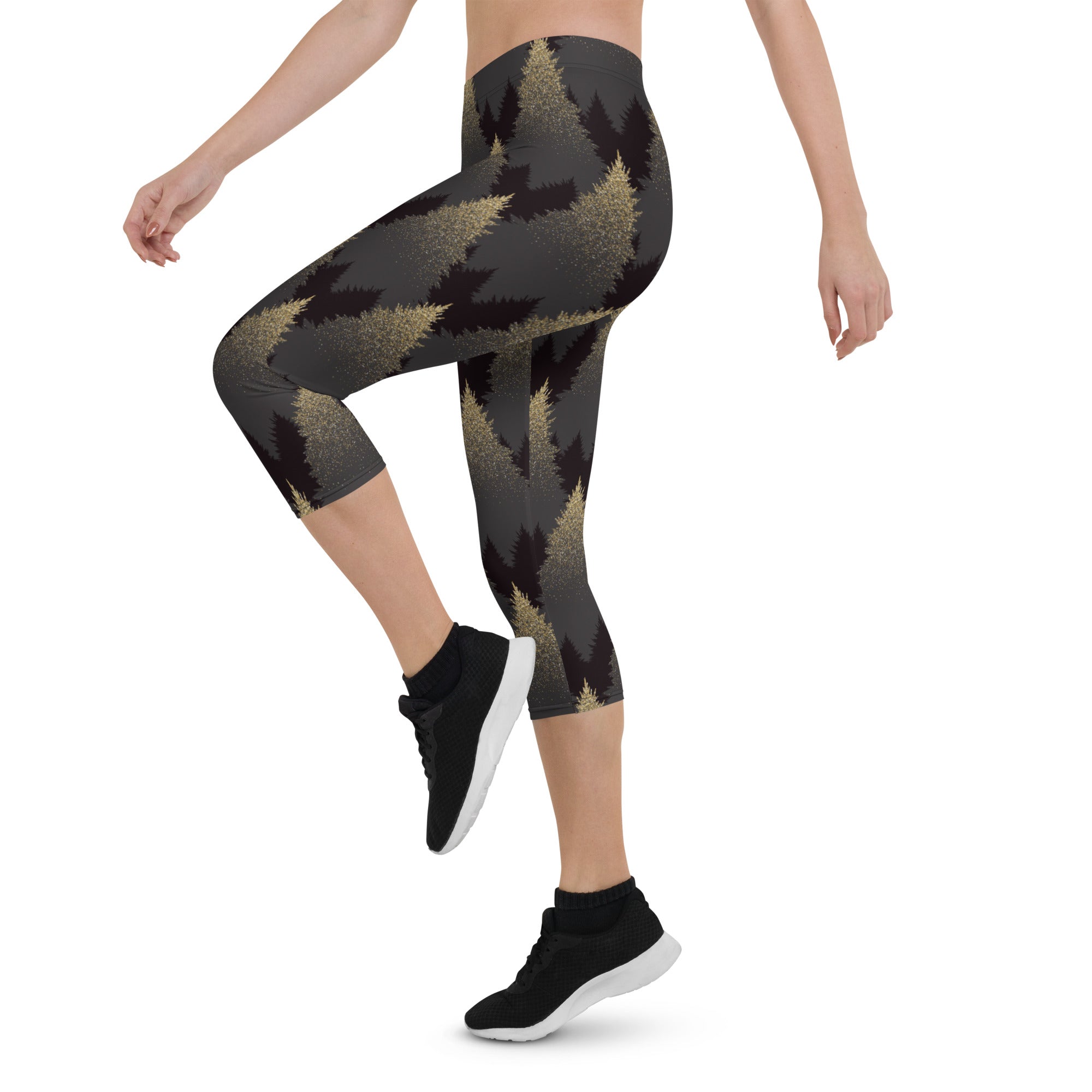 Golden Print Pines Capris