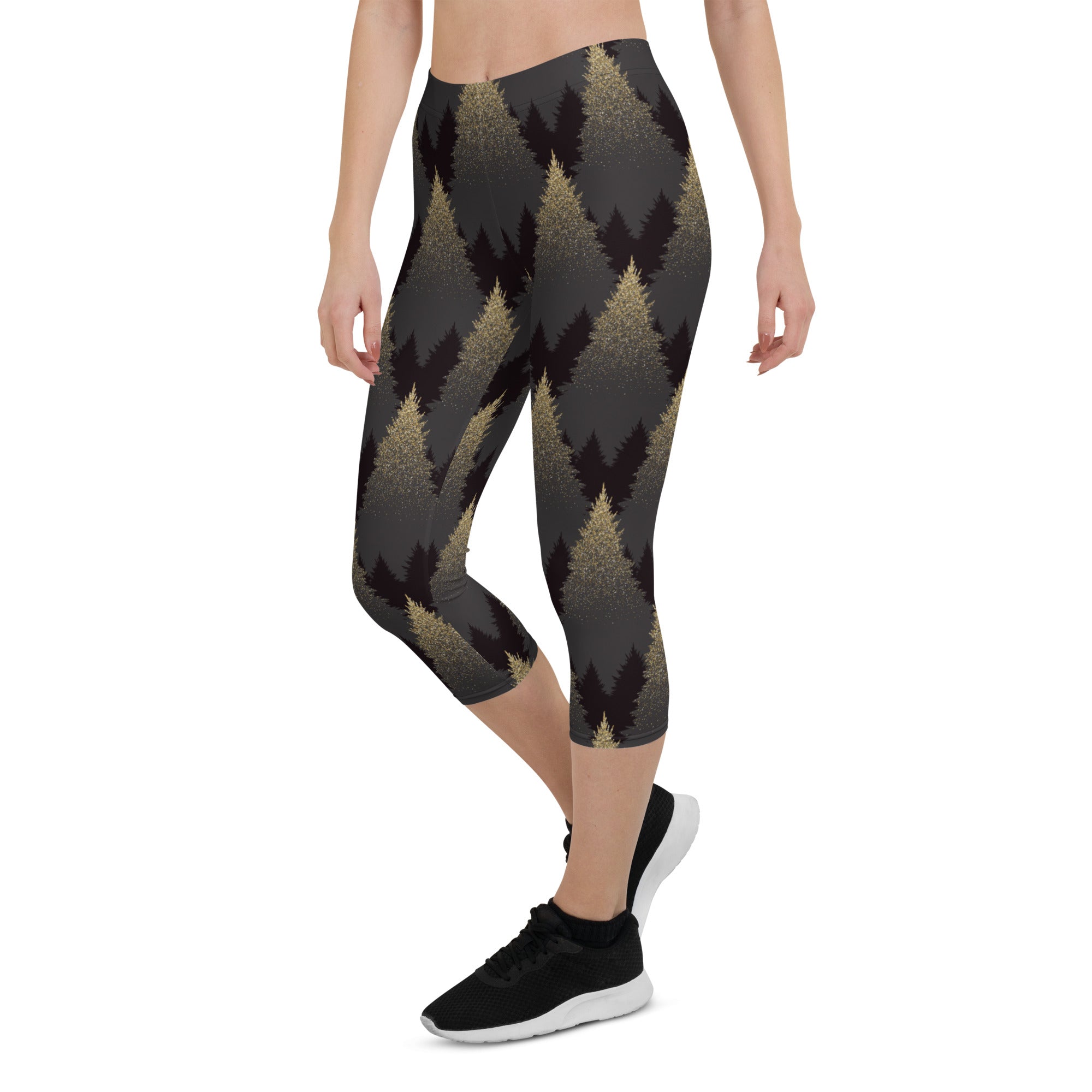 Golden Print Pines Capris