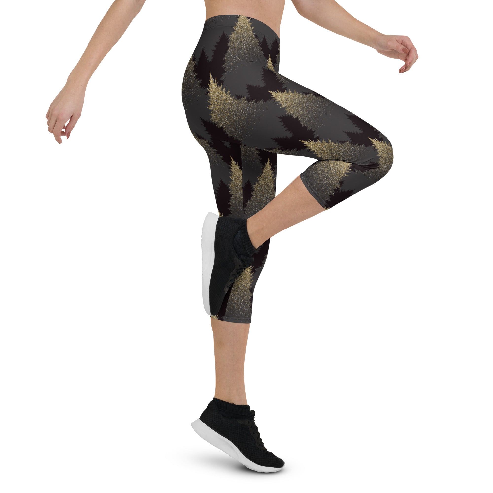 Golden Print Pines Capris