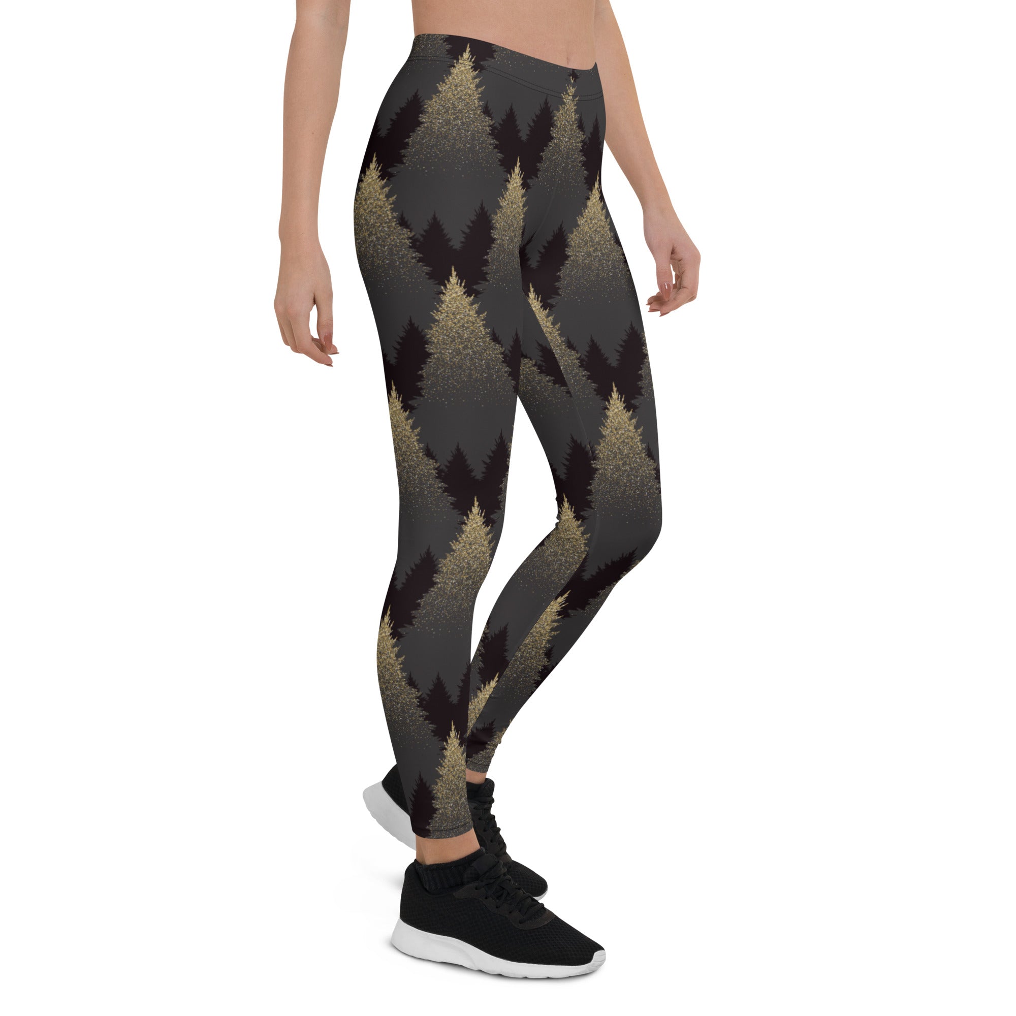 Golden Print Pines Leggings