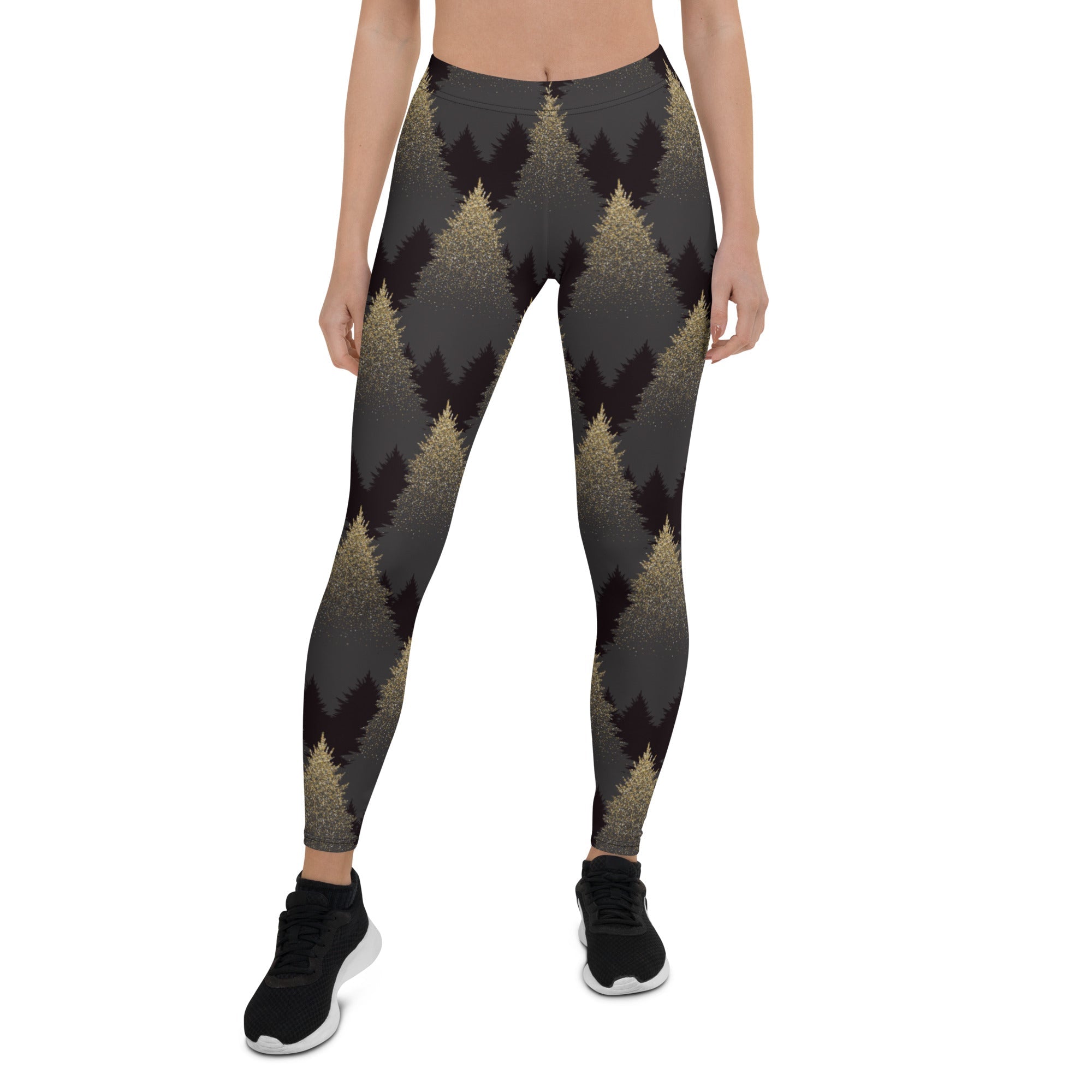 Golden Print Pines Leggings