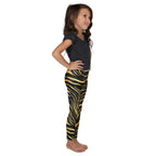 Golden Print Waves Kid's Leggings