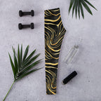 Golden Print Waves Leggings