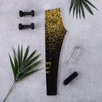 Golden Sparkly Print New Year Leggings