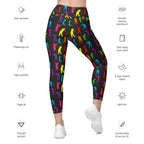 Golfer Pattern Leggings With Pockets