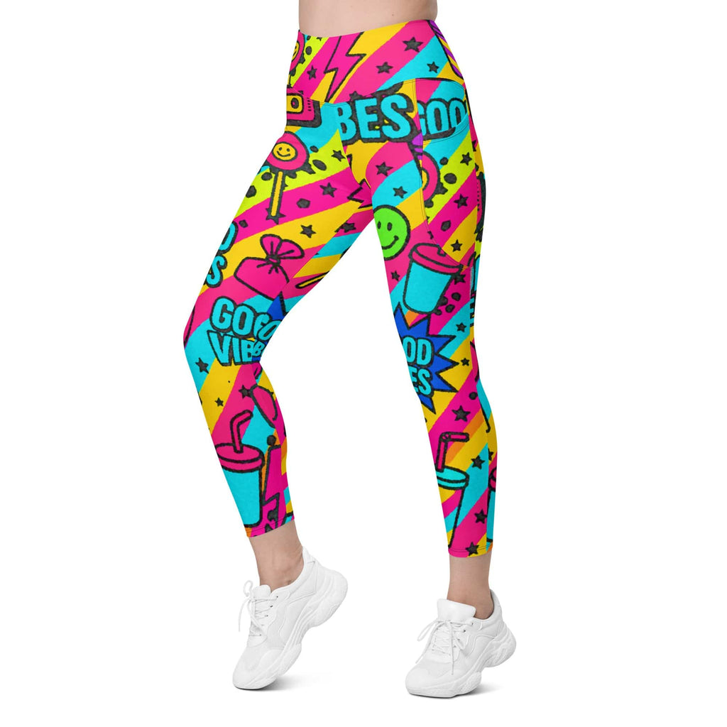 Good Vibes Only Leggings With Pockets