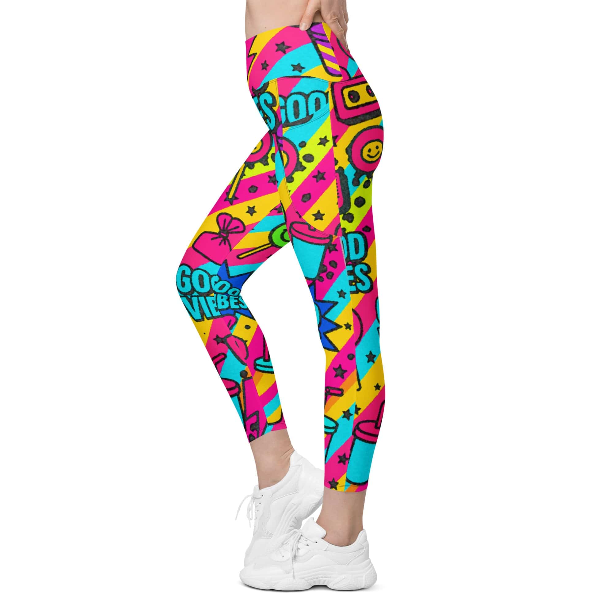 Good Vibes Only Leggings With Pockets