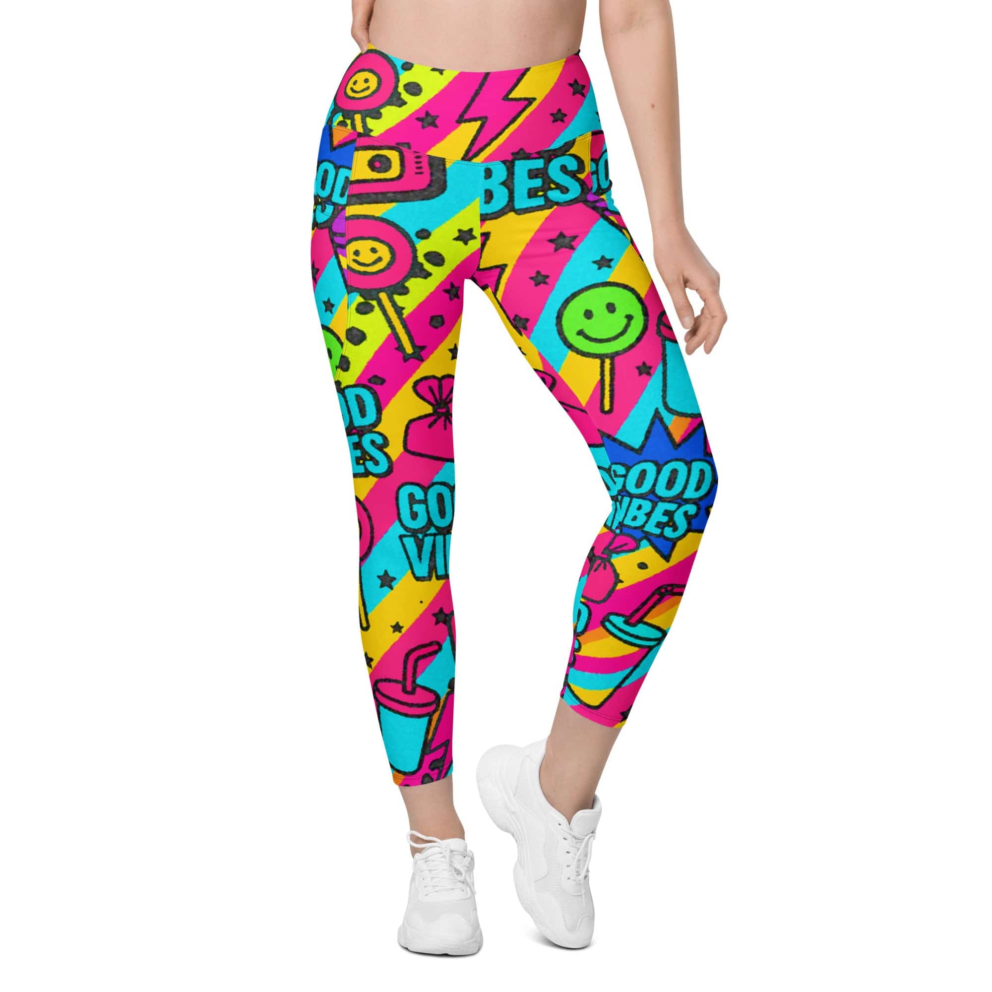 Good Vibes Only Leggings With Pockets