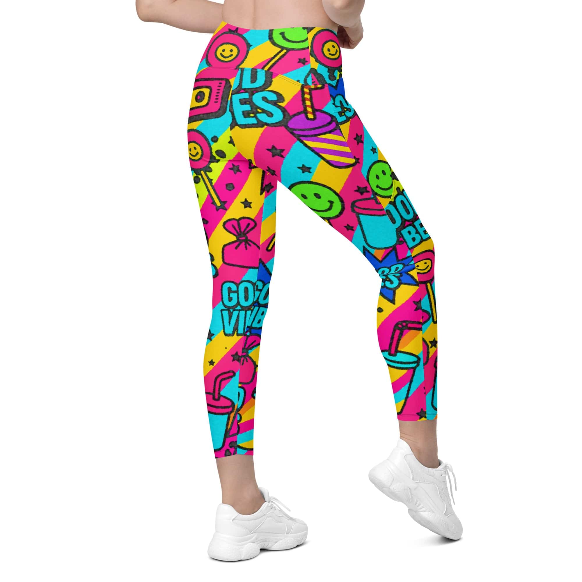 Good Vibes Only Leggings With Pockets