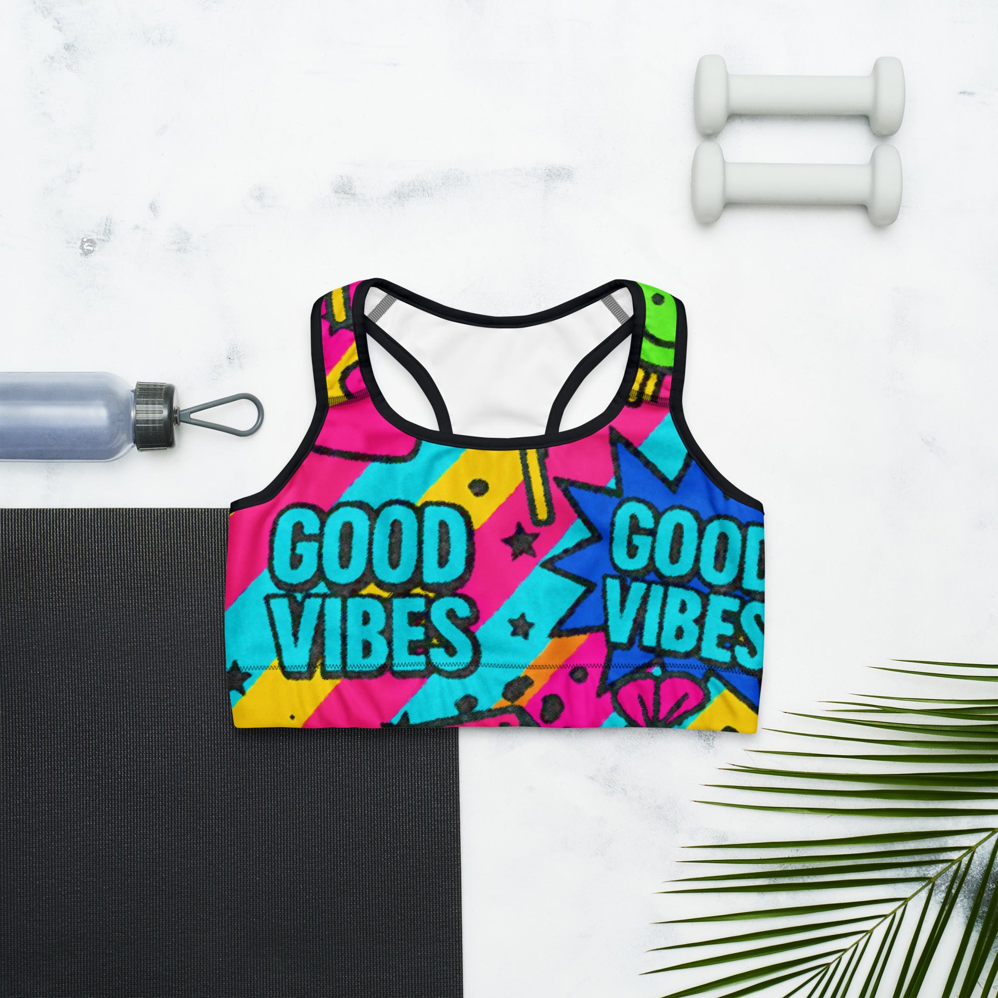Good Vibes Only Sports Bra