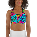 Good Vibes Only Sports Bra