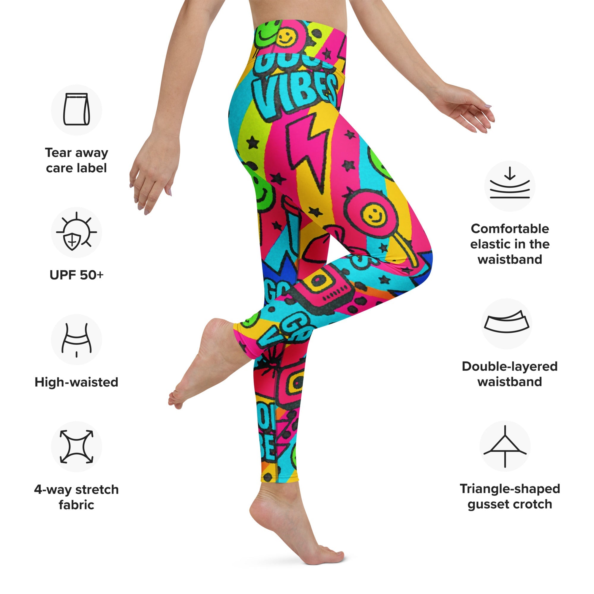 Good Vibes Only Yoga Leggings