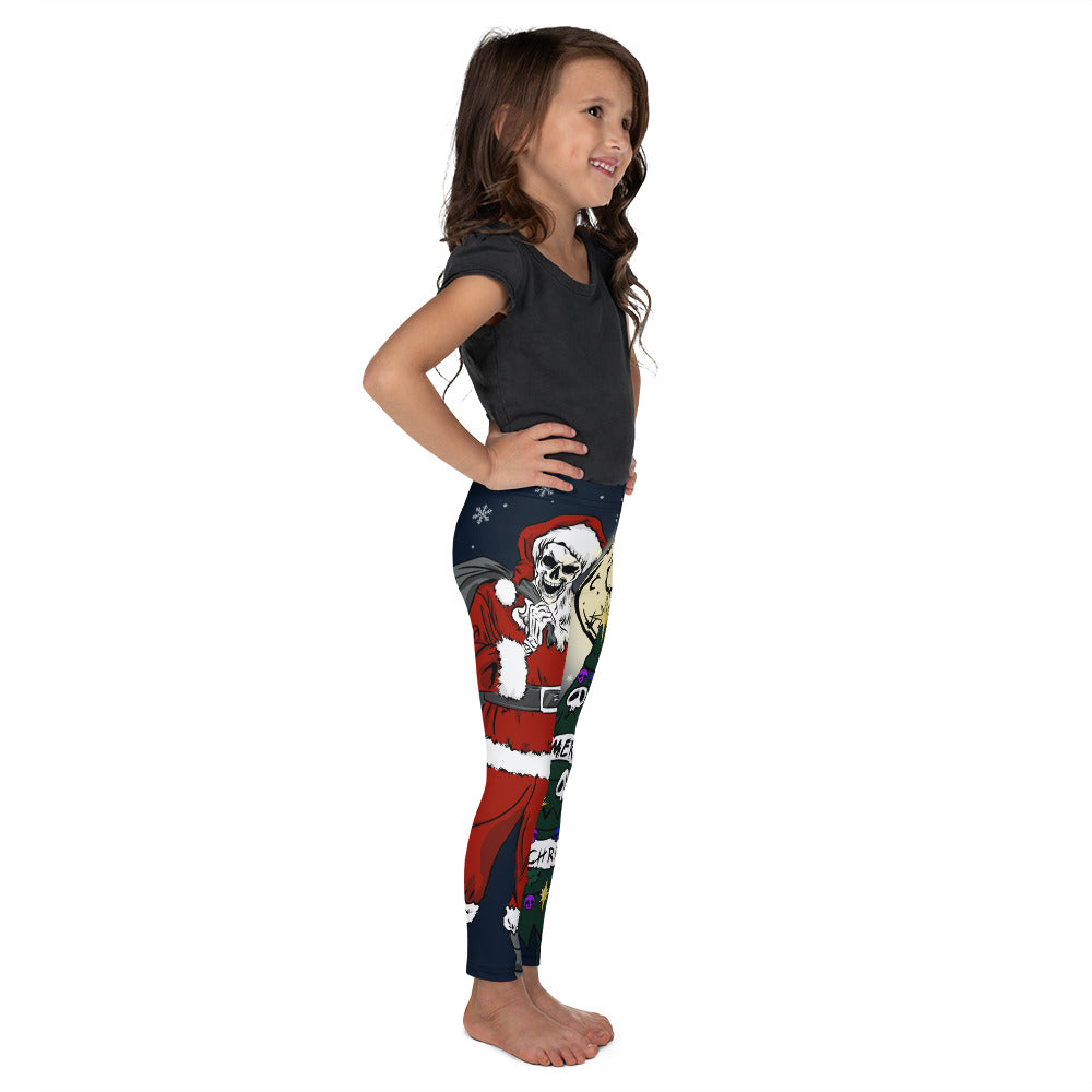 Adorable Goth Christmas Kid s Leggings FIERCEPULSE