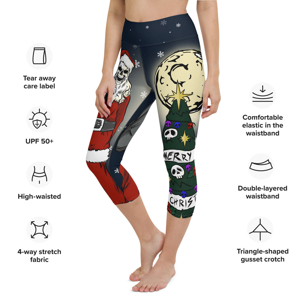 Goth Christmas Yoga Capris