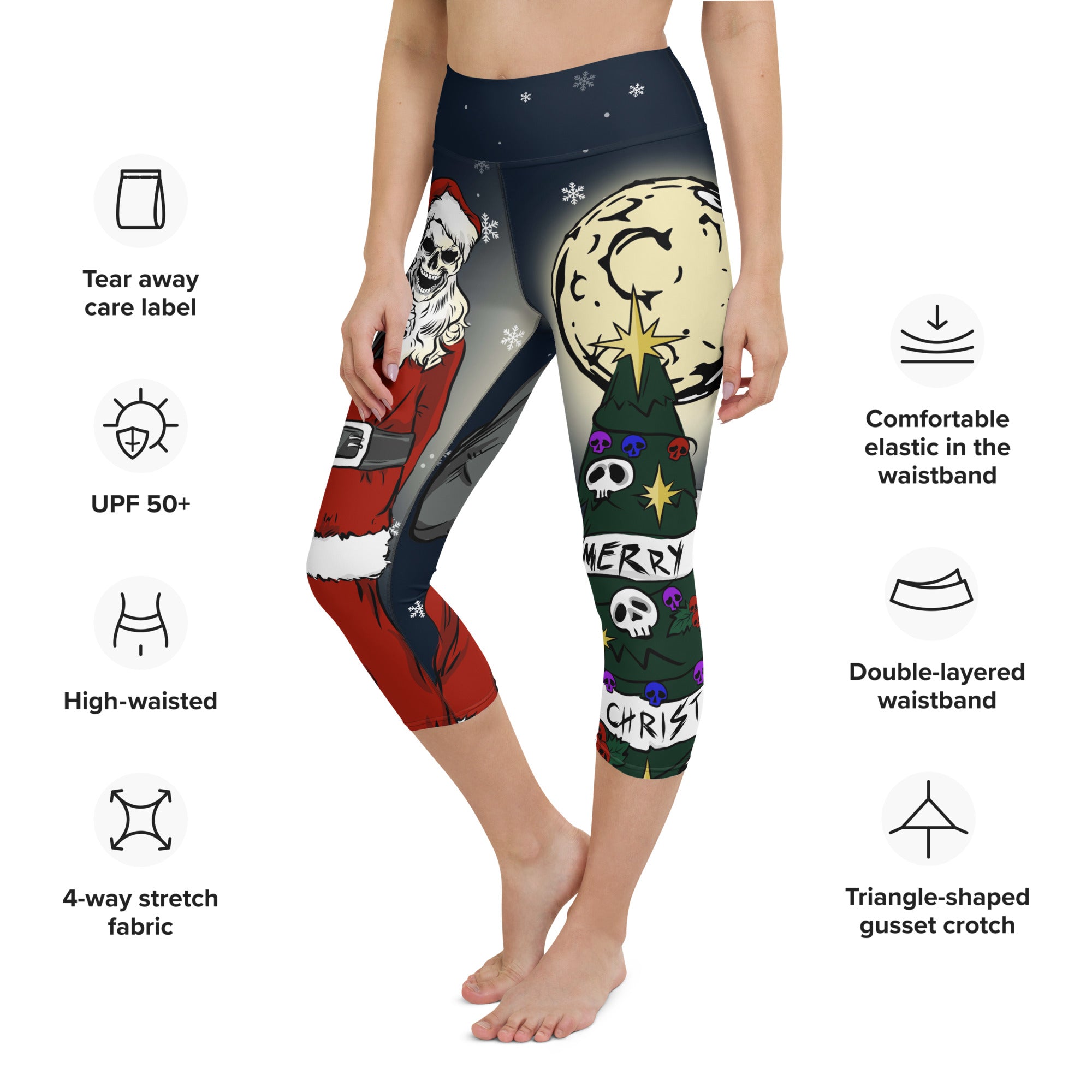 Goth Christmas Yoga Capris