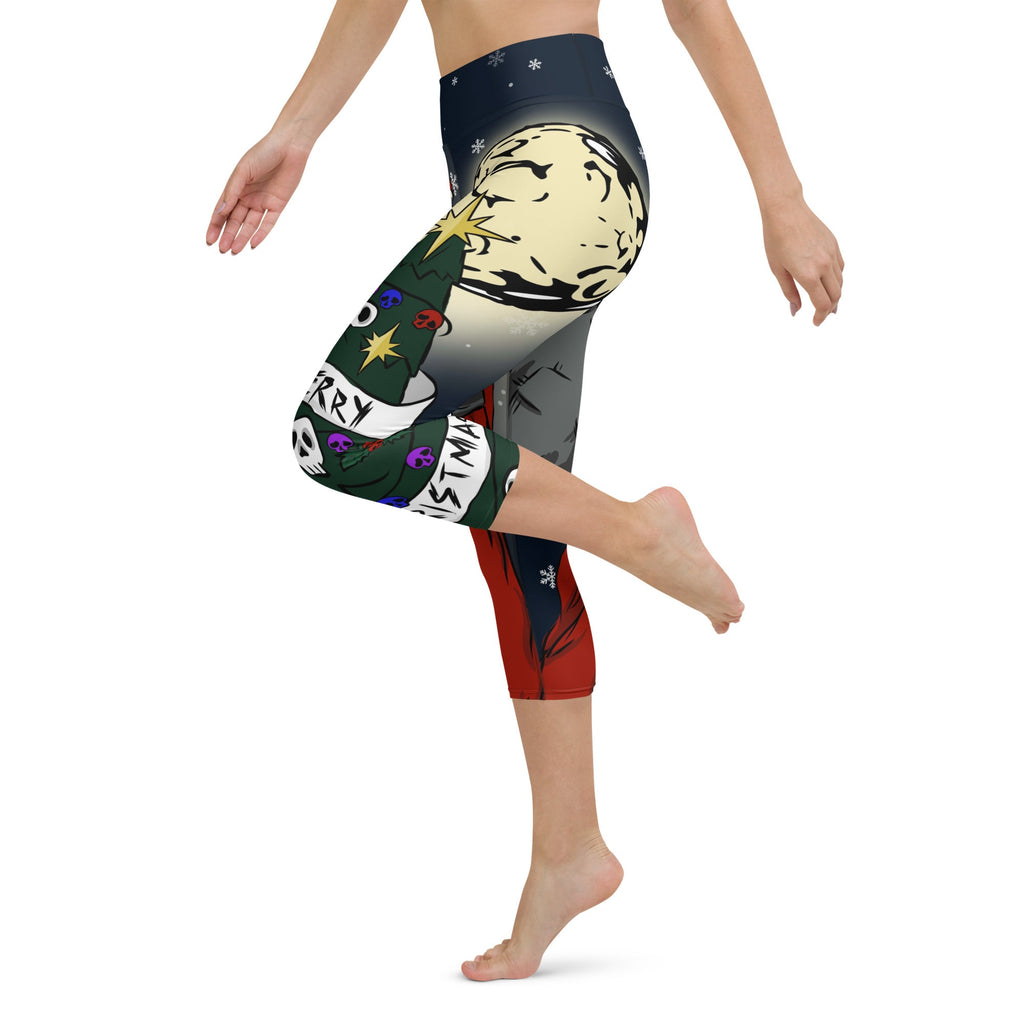 Goth Christmas Yoga Capris