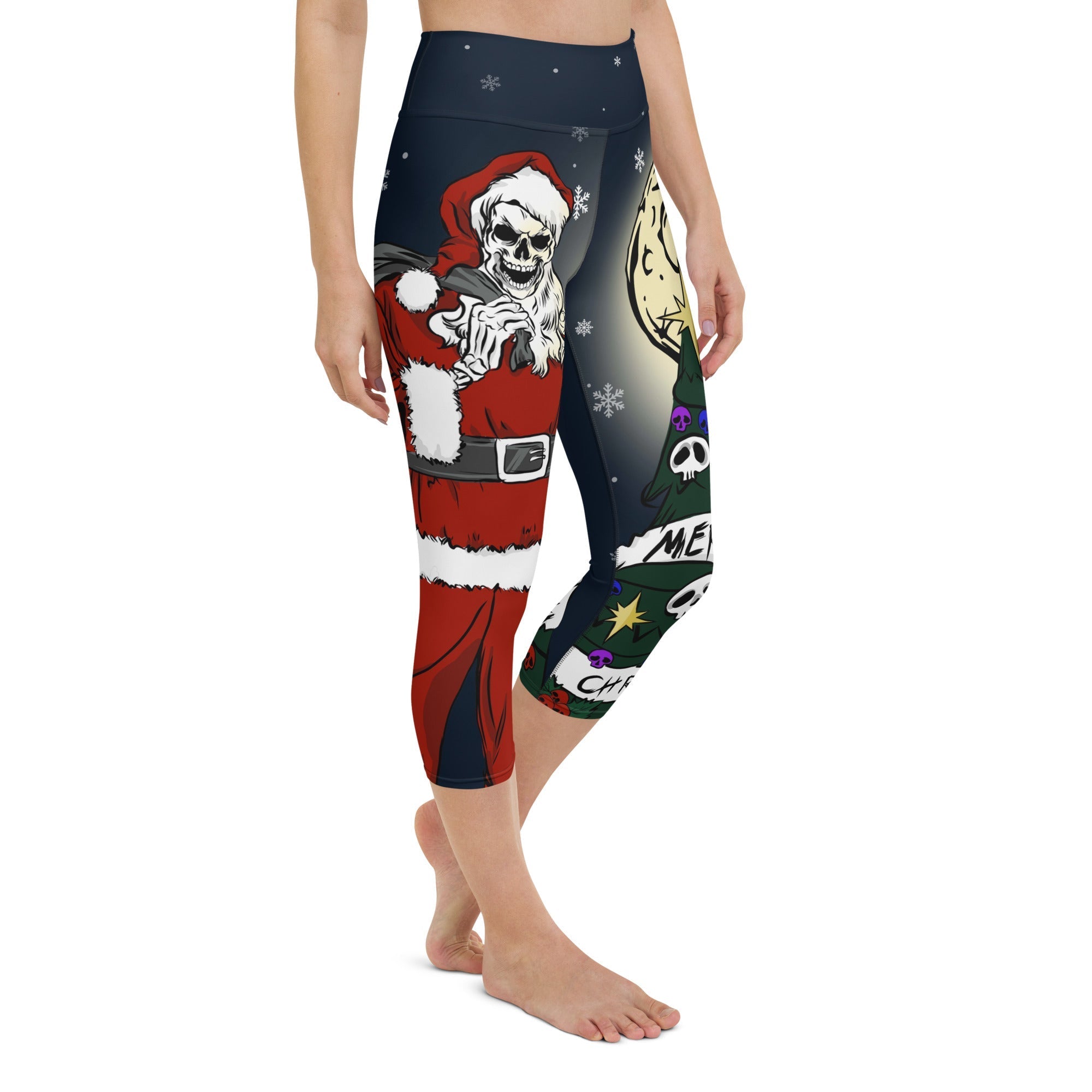 Goth Christmas Yoga Capris