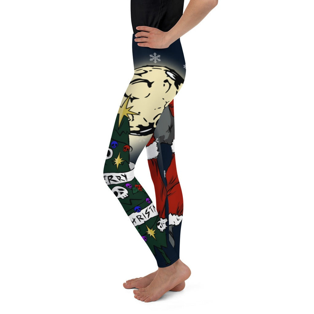 Goth Christmas Youth Leggings