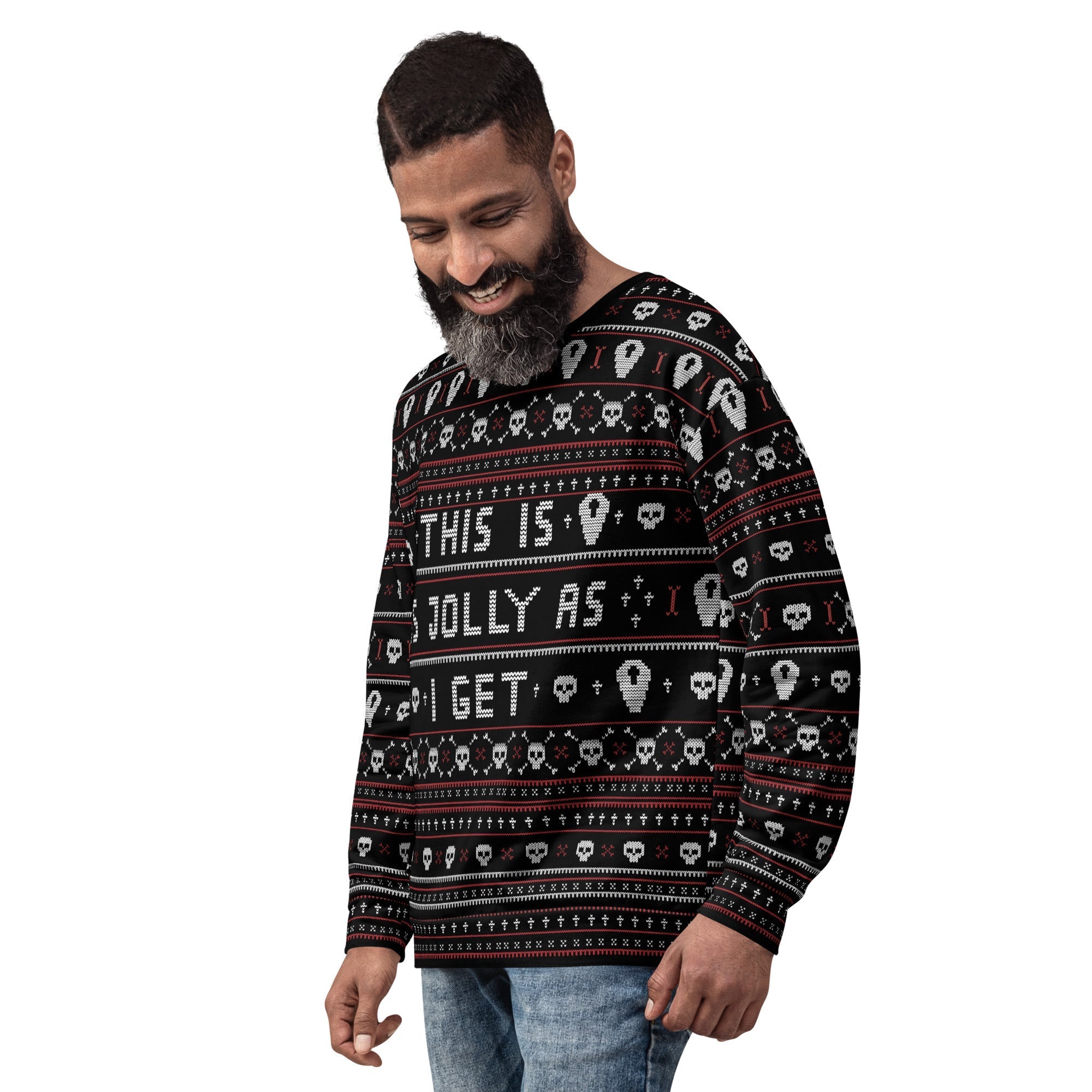 Goth ugly christmas sweater best sale