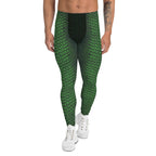 Green Crocodile Pattern Men's Leggings