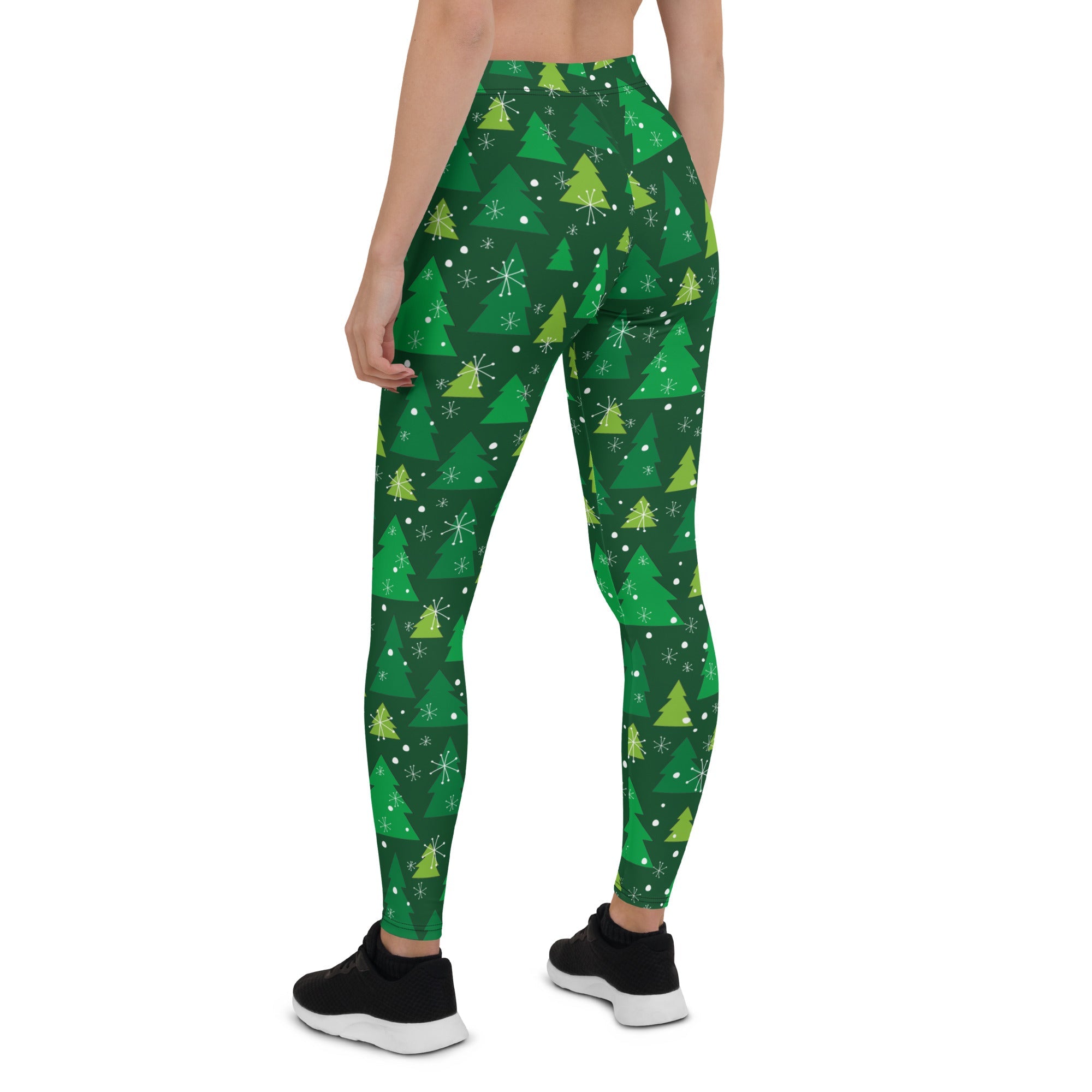 Green Forest Christmas Leggings