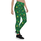 Green Forest Christmas Leggings