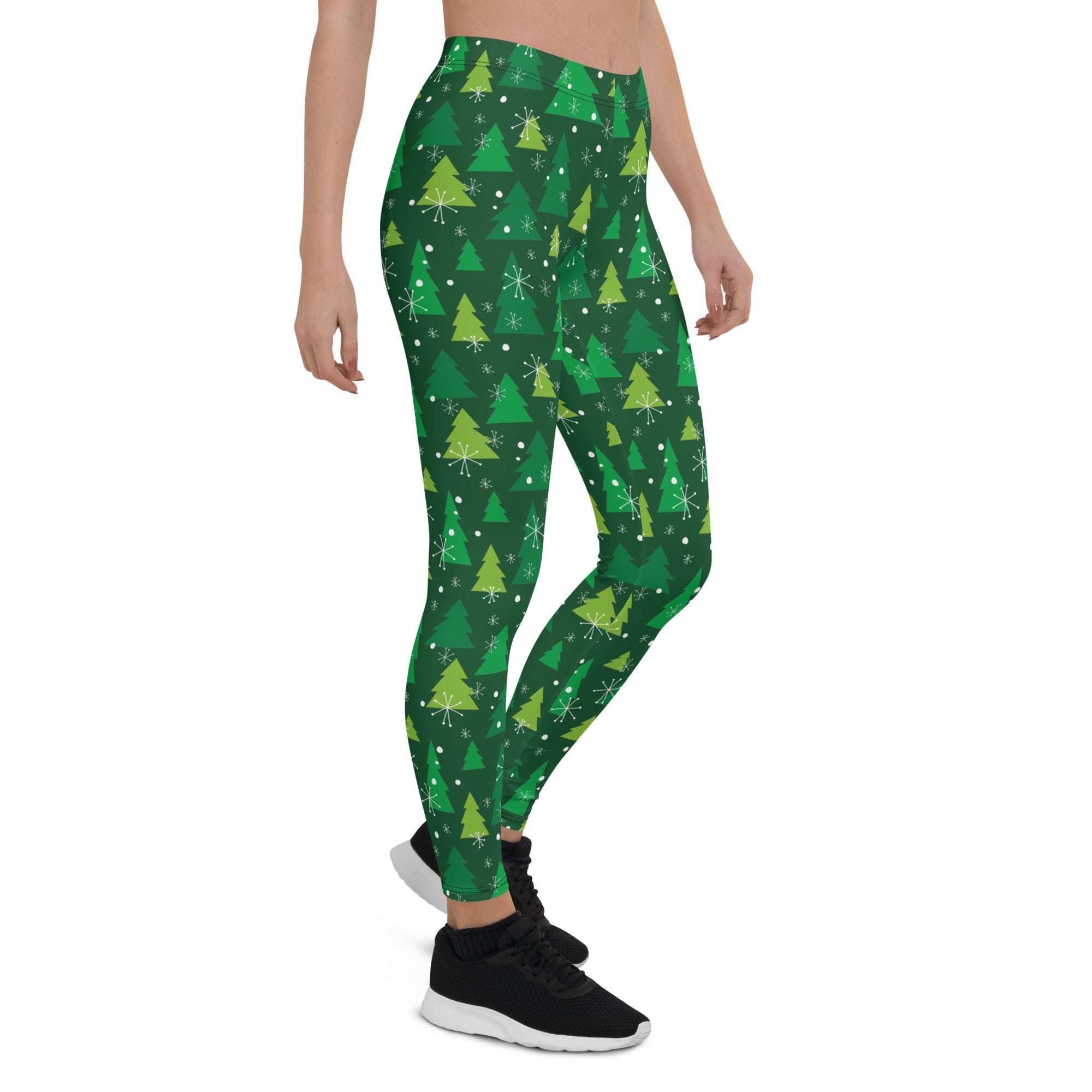 Green Forest Christmas Leggings