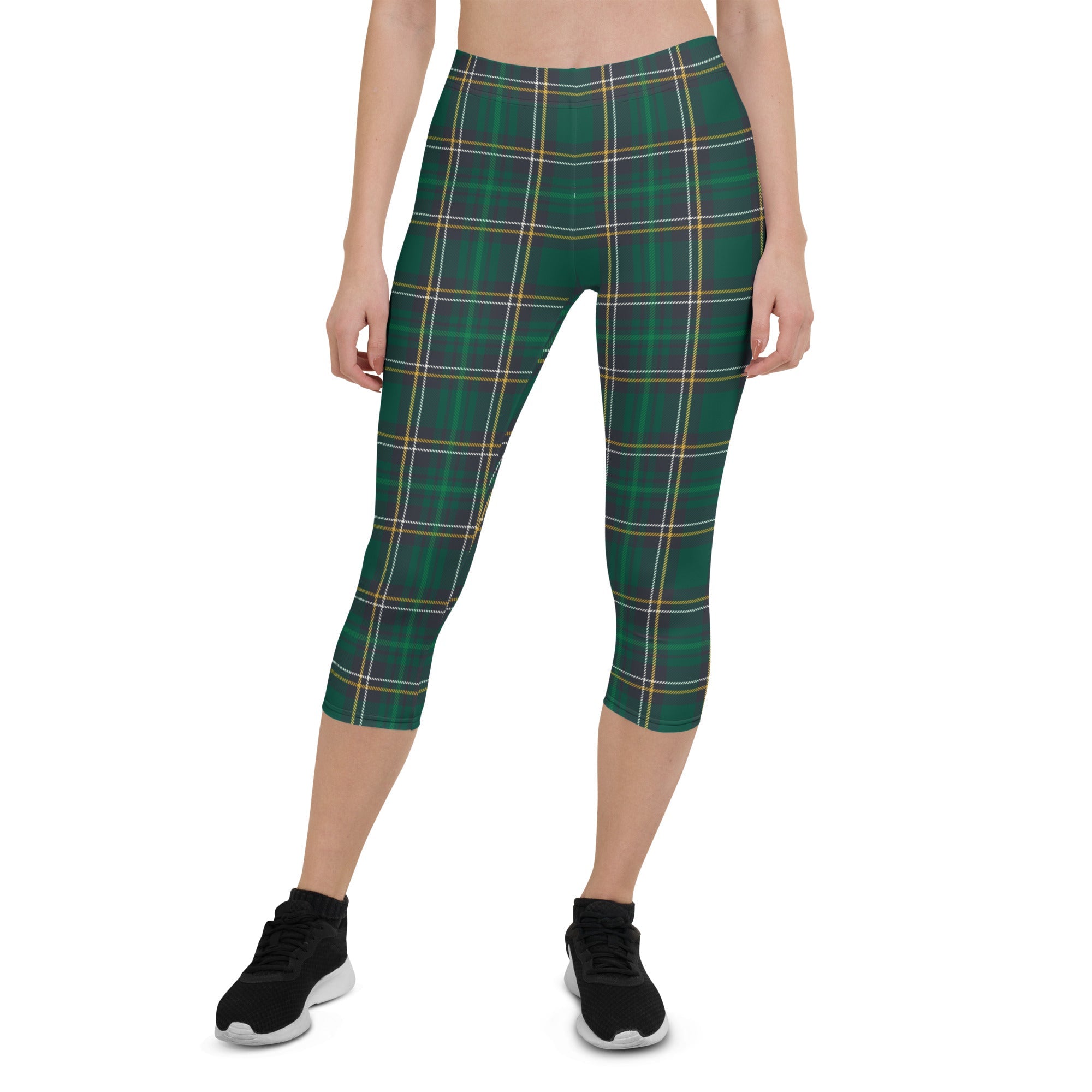 Green Irish Plaid Capris