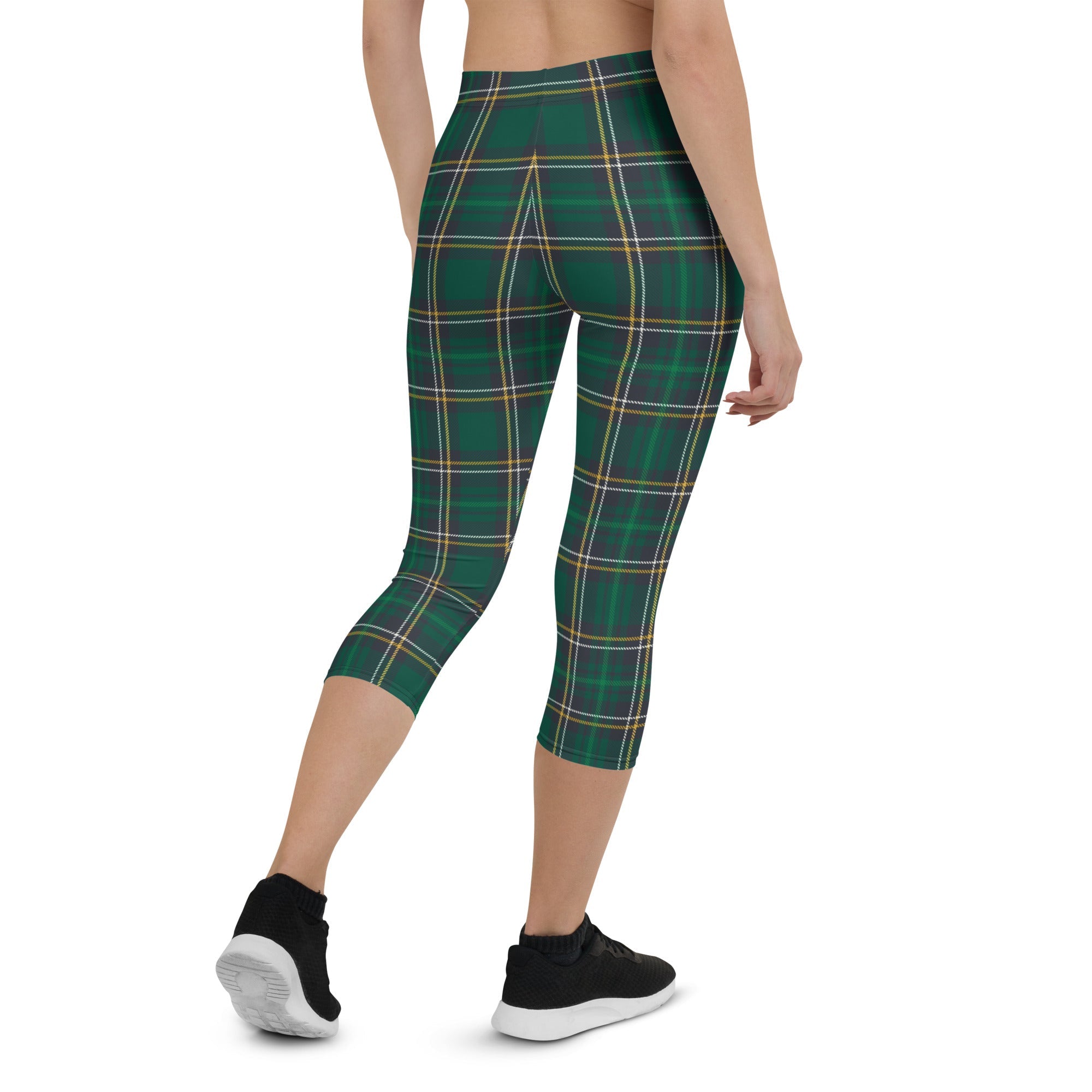 Green Irish Plaid Capris