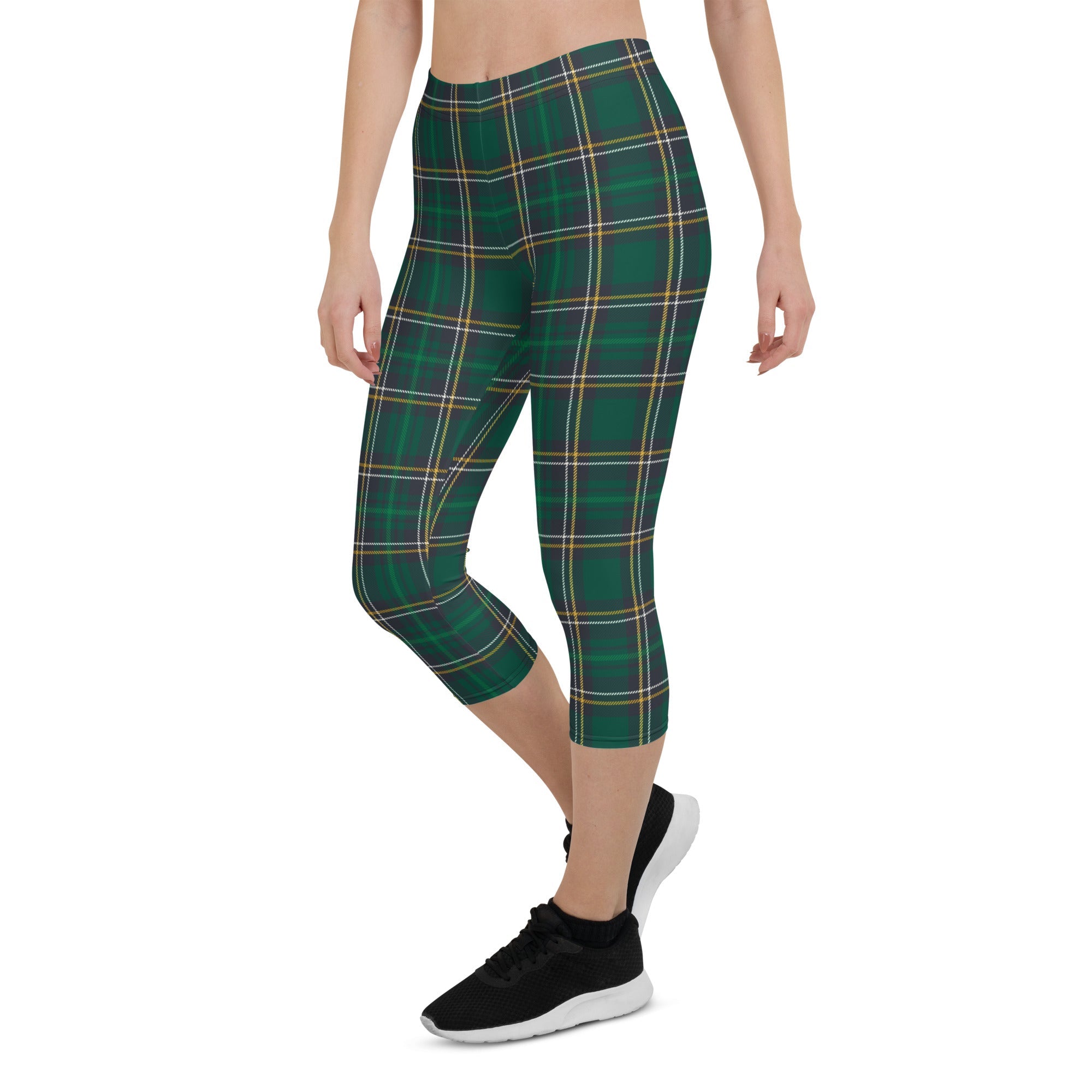 Green Irish Plaid Capris