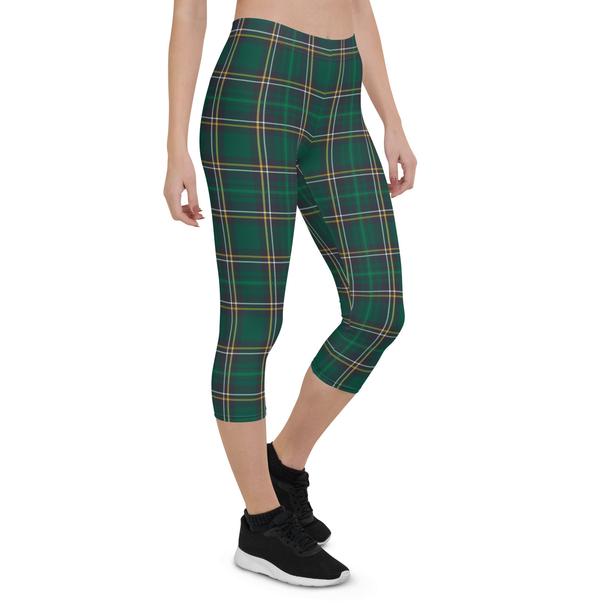 Green Irish Plaid Capris