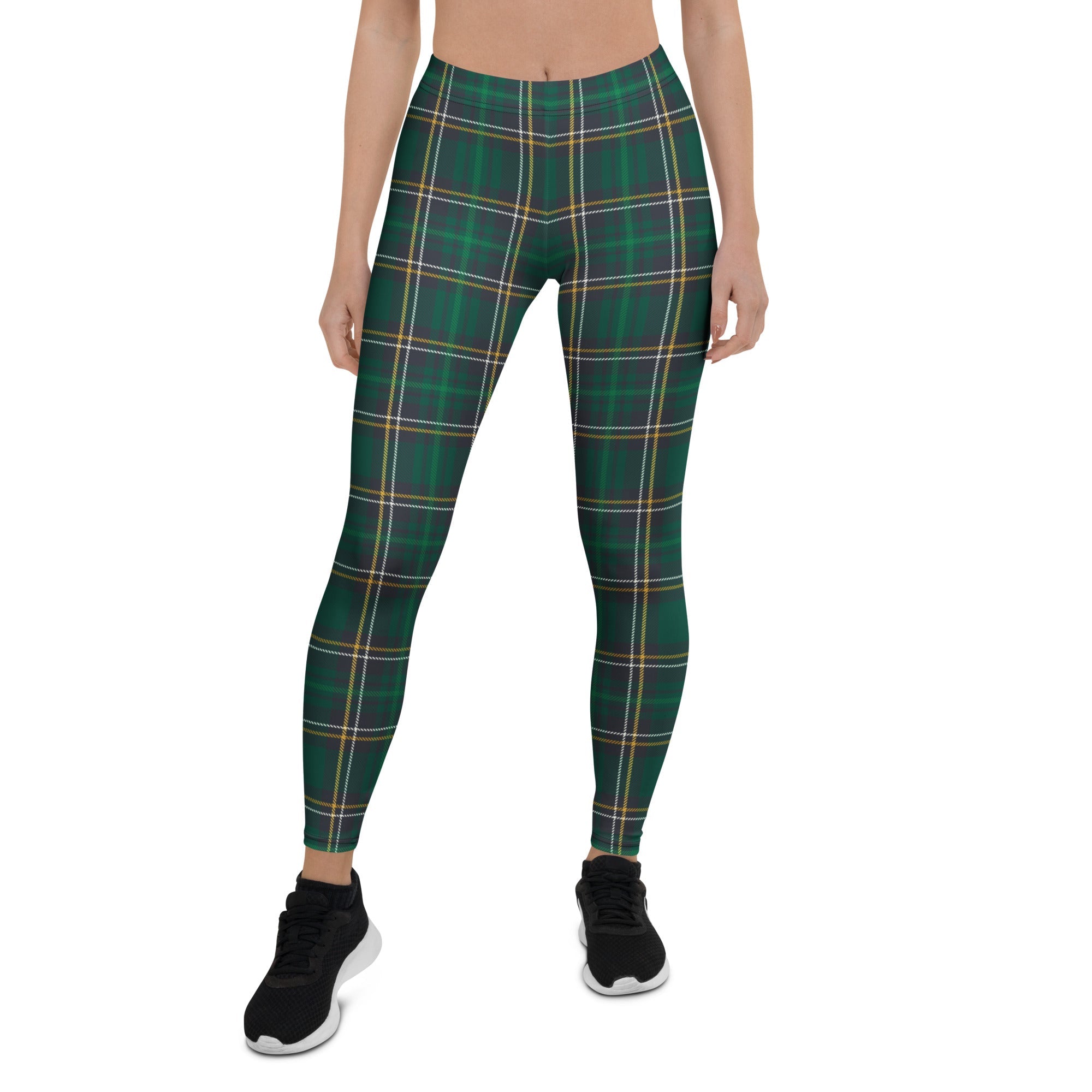Green Irish Plaid Leggings