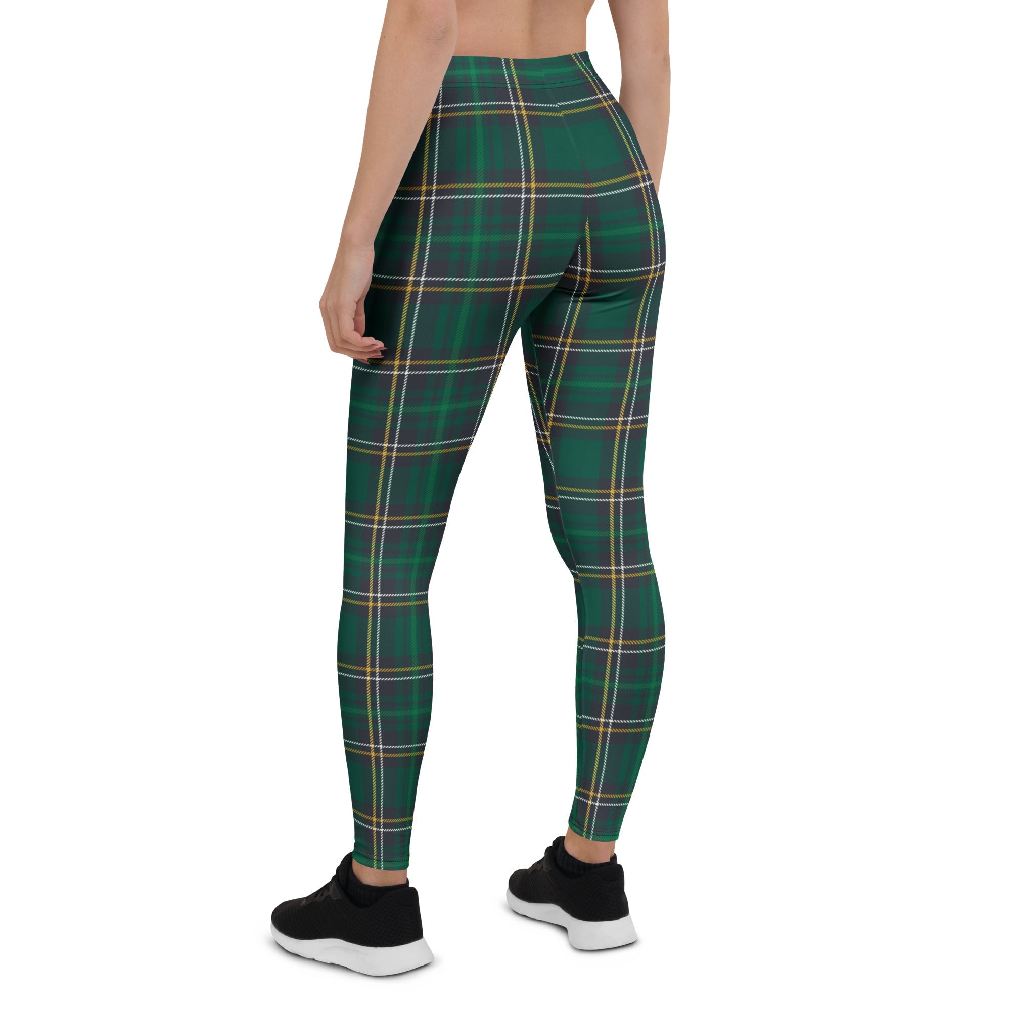 Green Irish Plaid Leggings