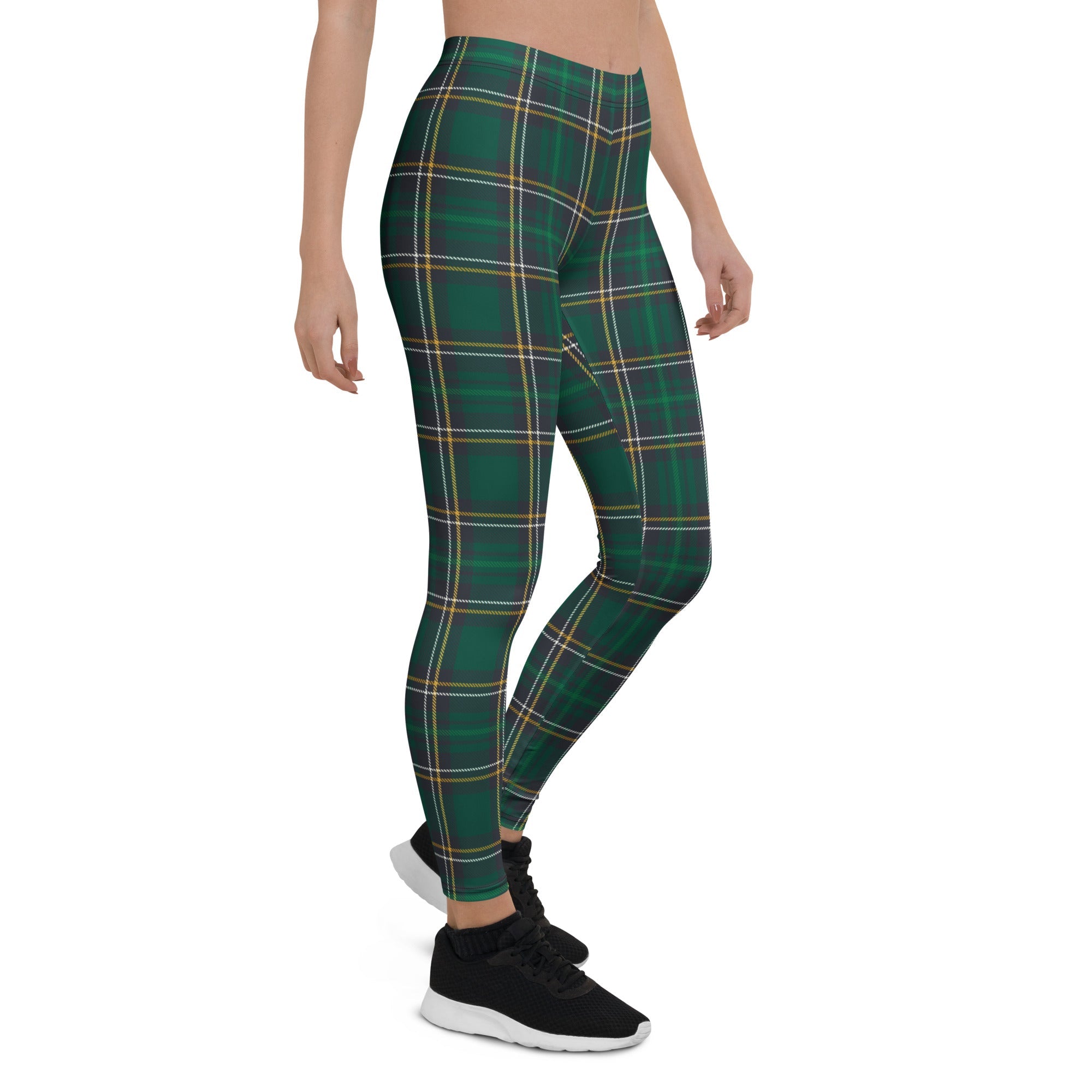 Green Irish Plaid Leggings