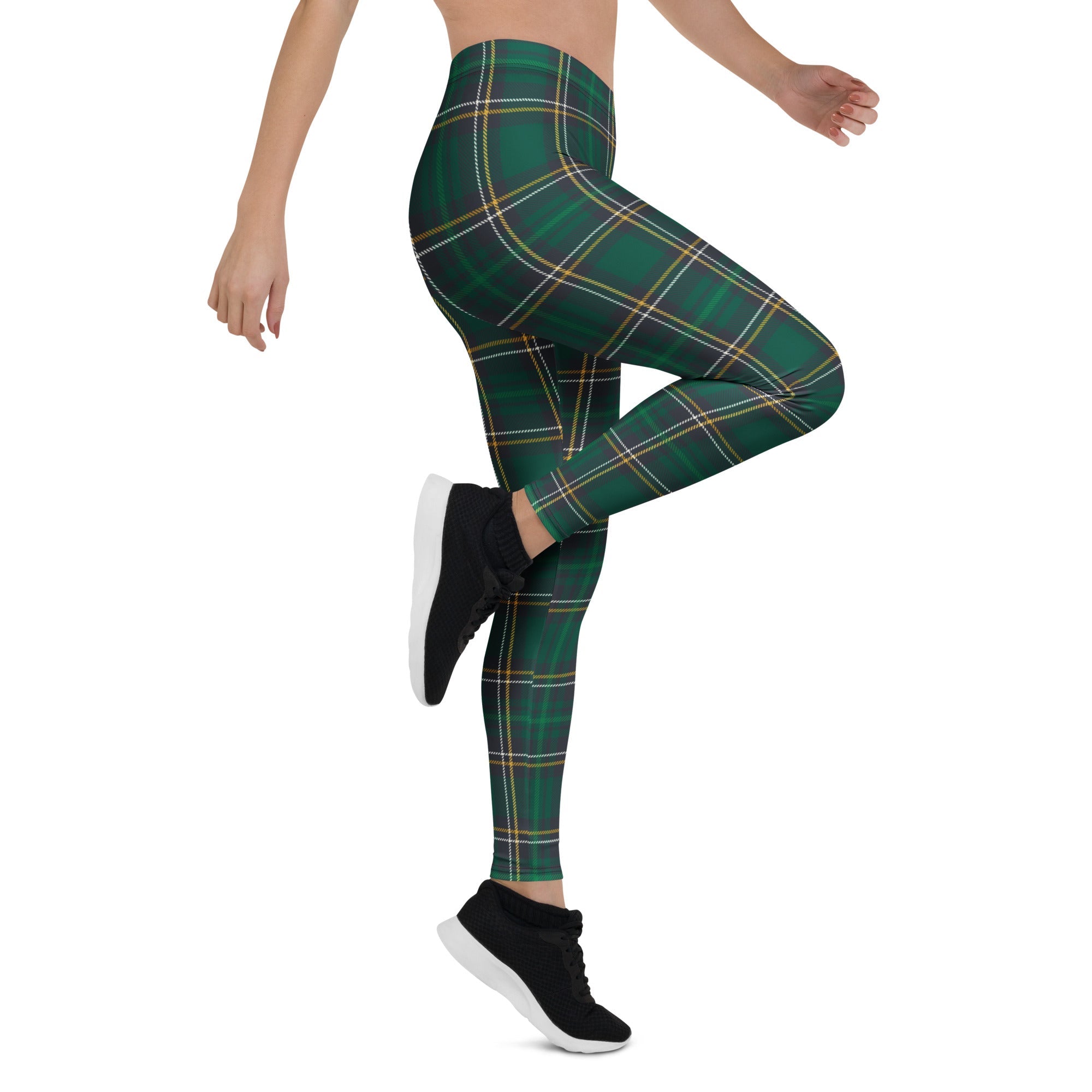 Green Irish Plaid Leggings