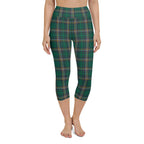 Green Irish Plaid Yoga Capris