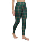Green Irish Plaid Yoga Leggings