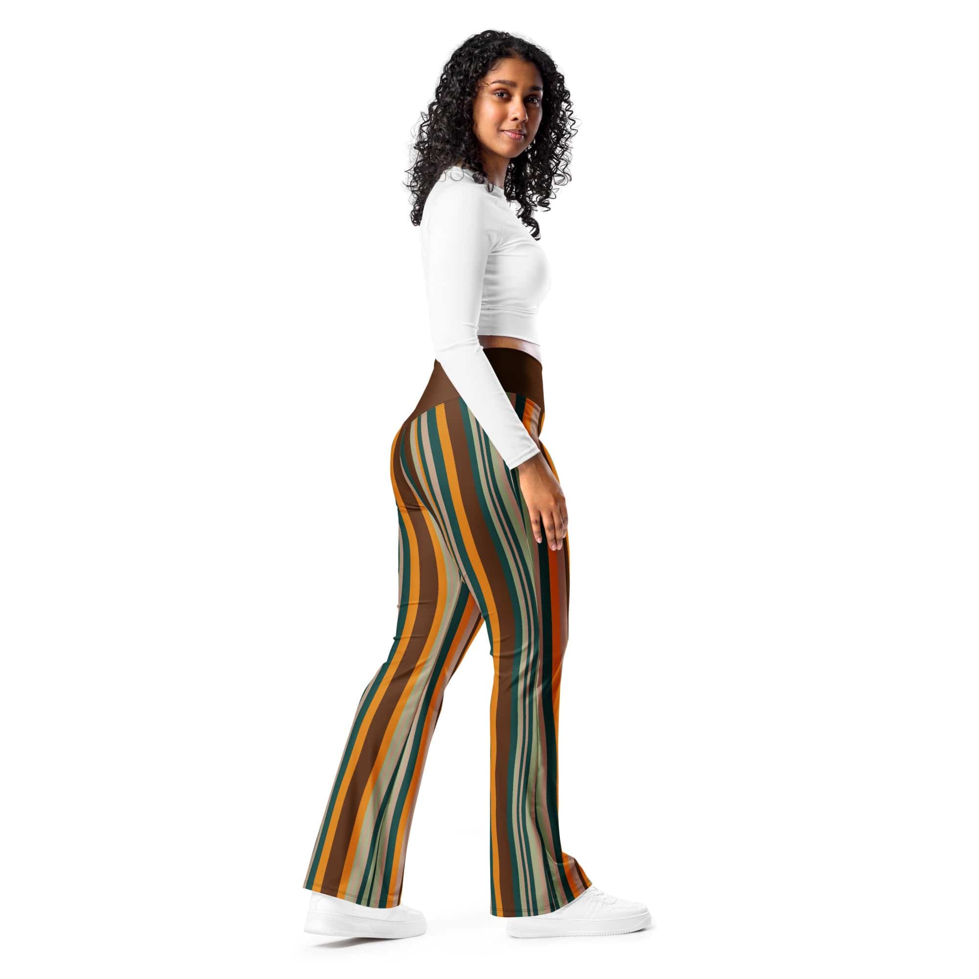 Groovy Stripes Flare Leggings