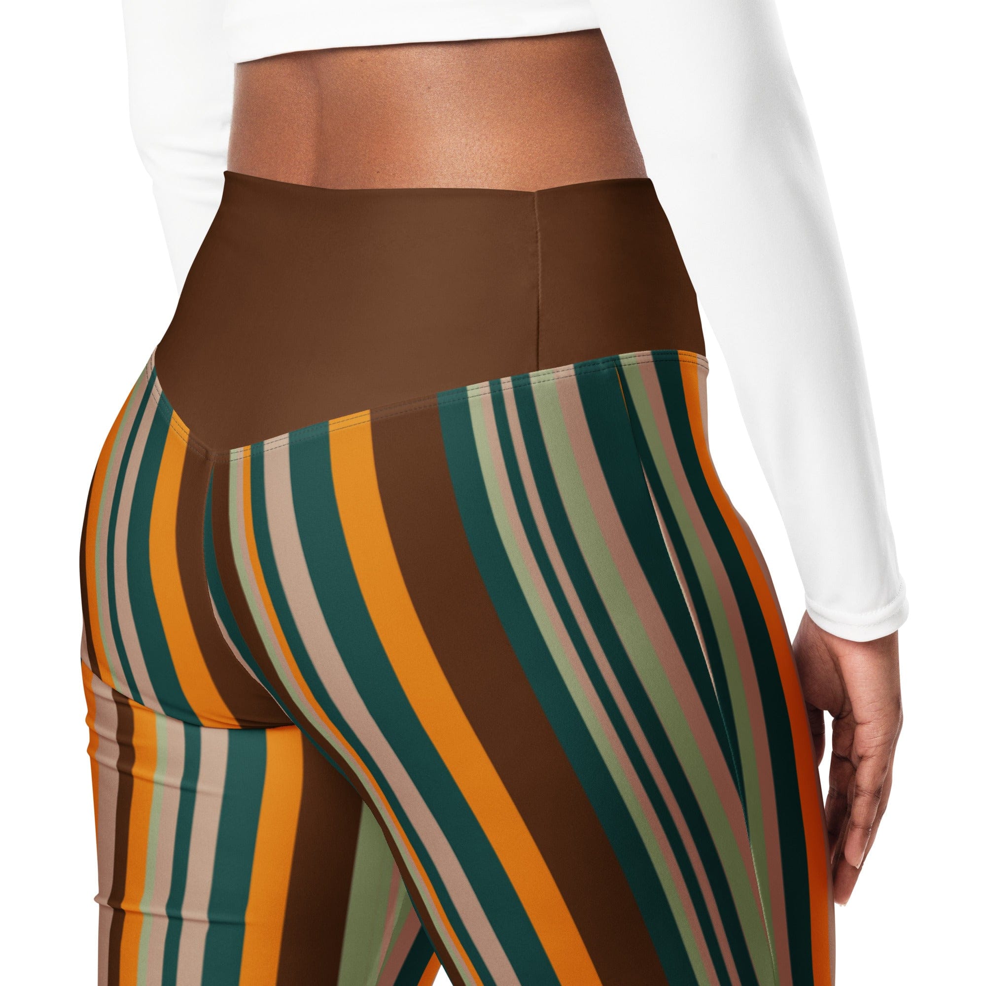 Groovy Stripes Flare Leggings