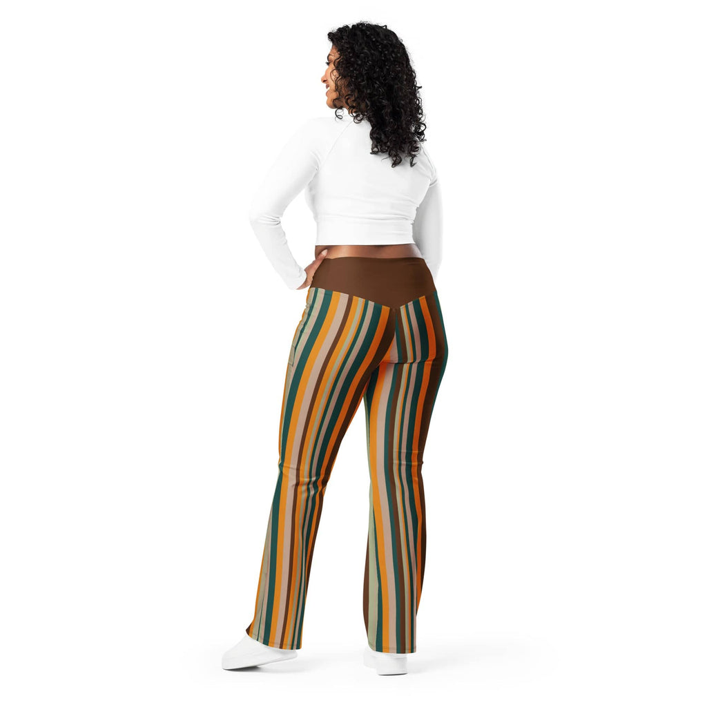 Groovy Stripes Flare Leggings