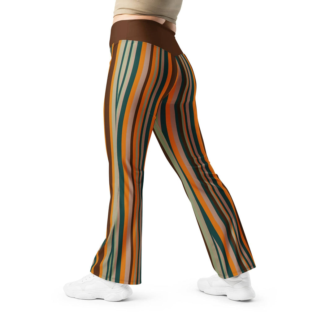 Groovy Stripes Flare Leggings