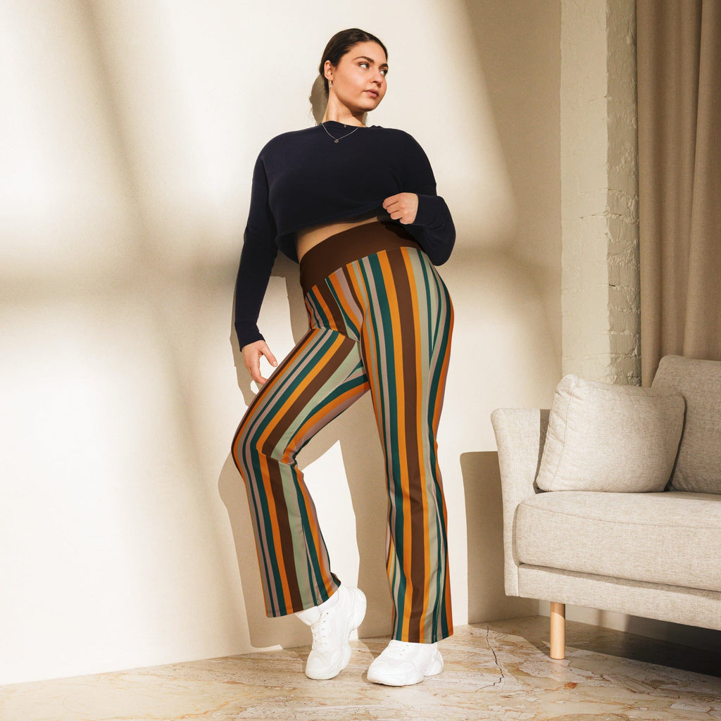 Groovy Stripes Flare Leggings
